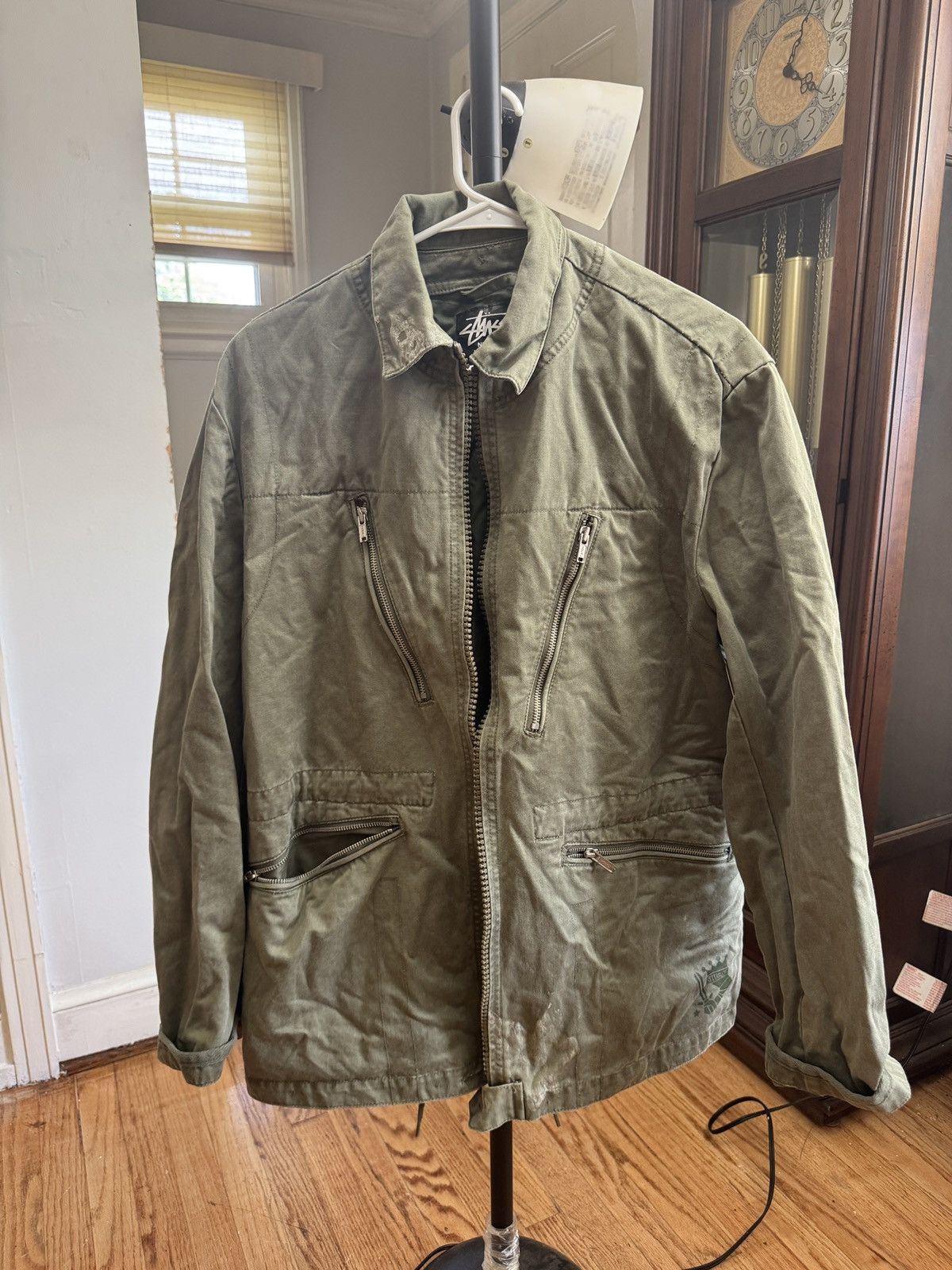 Stussy Stussy Beach Shell Transparent Ripstop Olive Green