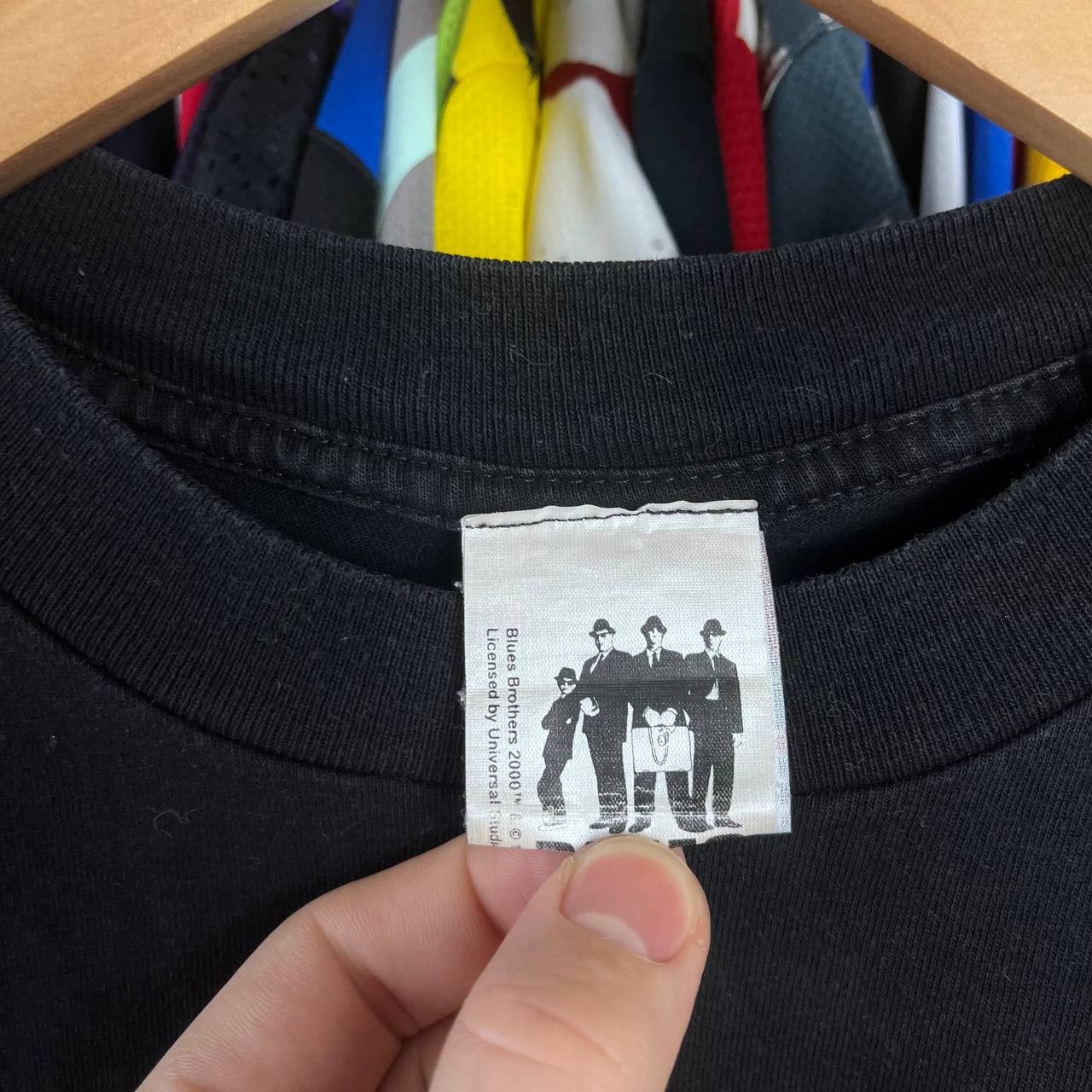 Vintage Blues Brothers 2000 x Ray Ban Movie Black Tshirt Made in USA Size US XL / EU 56 / 4 - 6 Thumbnail