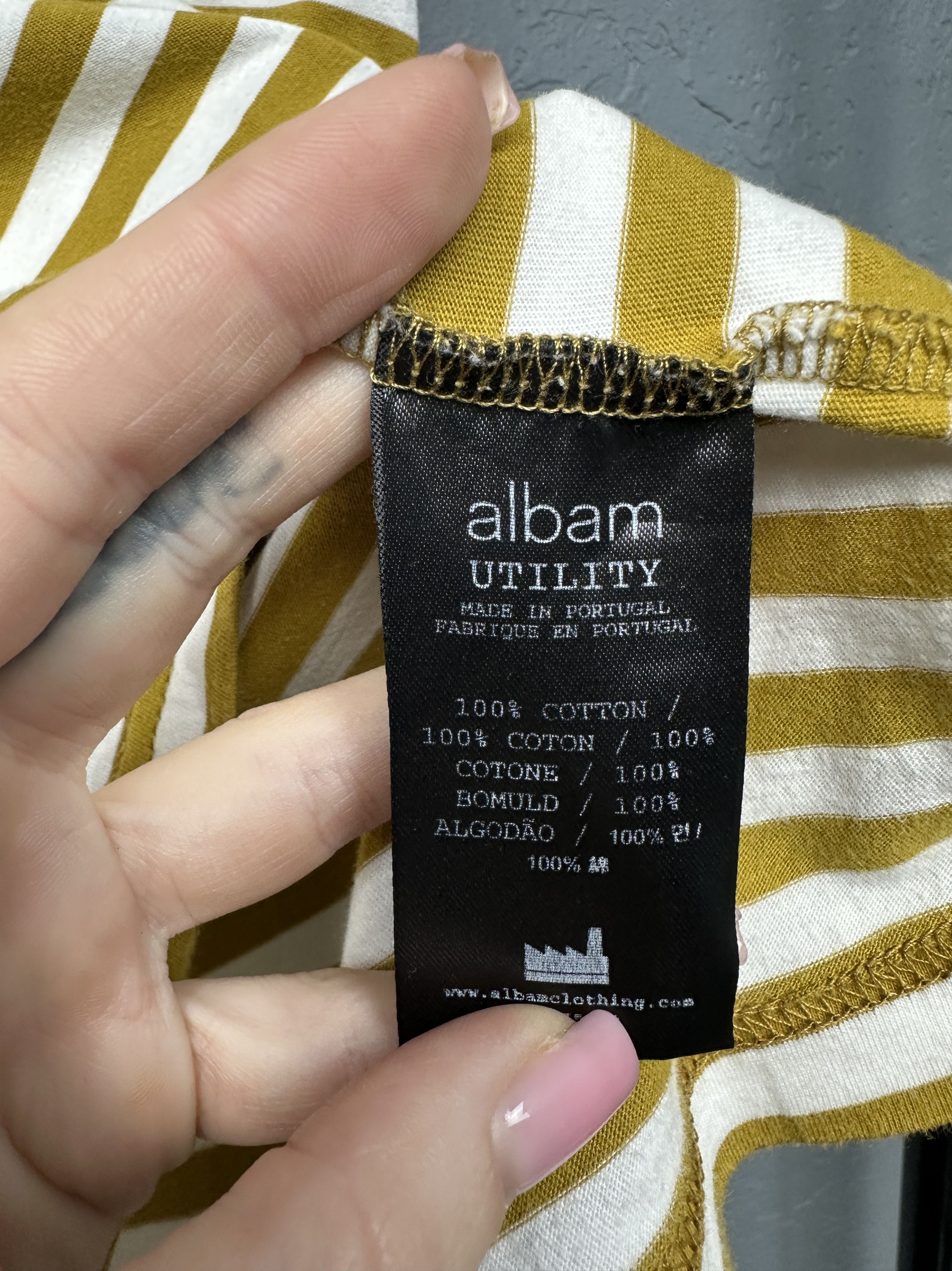 Albam Albam Utility Mens Striped T-Shirt Size US L / EU 52-54 / 3 - 4 Thumbnail