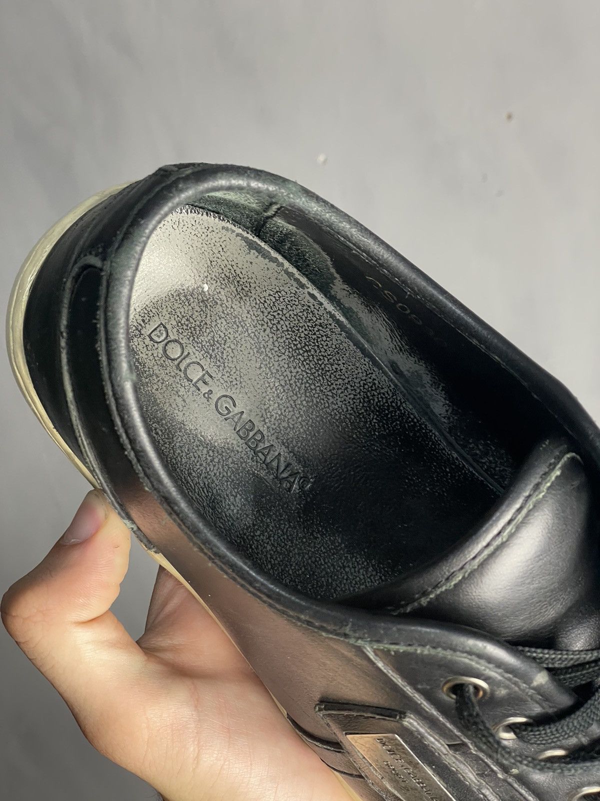 Dolce & Gabbana Dolce & Gabbana Main Line Leather Low Top Sneakers Size US 9.5 / EU 42-43 - 8 Thumbnail