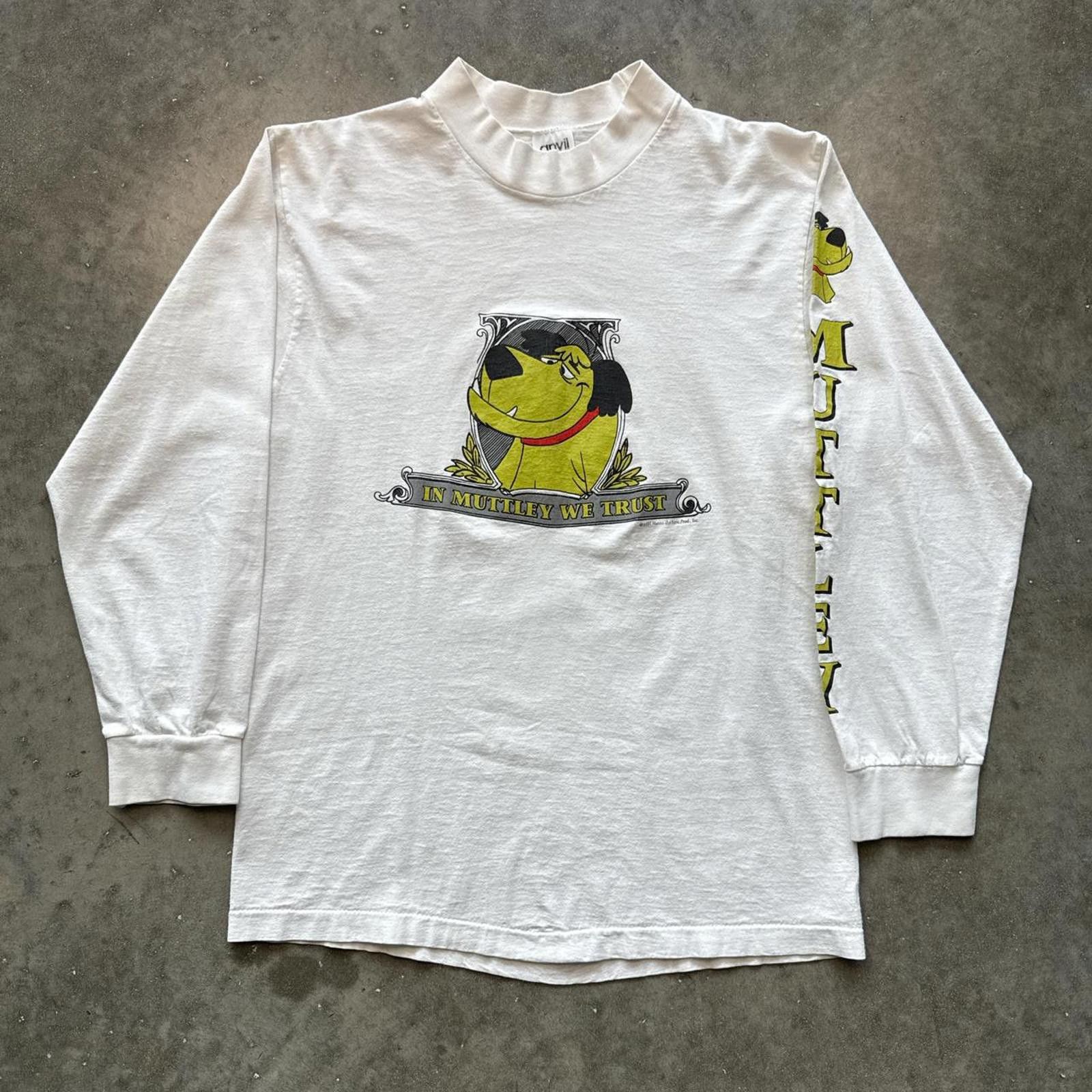 Anvil In Muttley We Trust Vintage Cartoon 1991 Long Sleeve T-Shirt Size US M / EU 48-50 / 2 - 1 Thumbnail