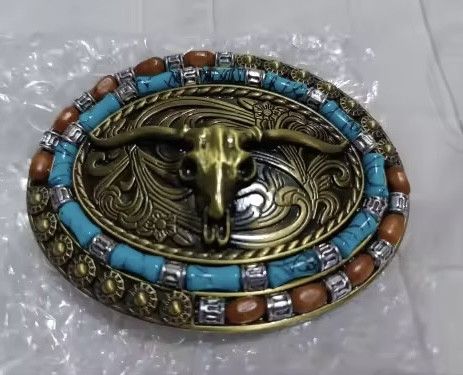 Cowboy Equipment Vintage-Cowboy Rodeo Bull Head belt buckle Size ONE SIZE - 4 Thumbnail