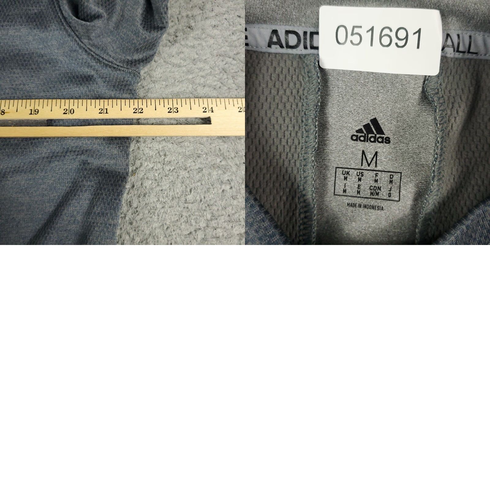 Adidas Adidas Sweater Mens Size Medium Gray Casual Pullover Sweatshirt Size US M / EU 48-50 / 2 - 8 Thumbnail