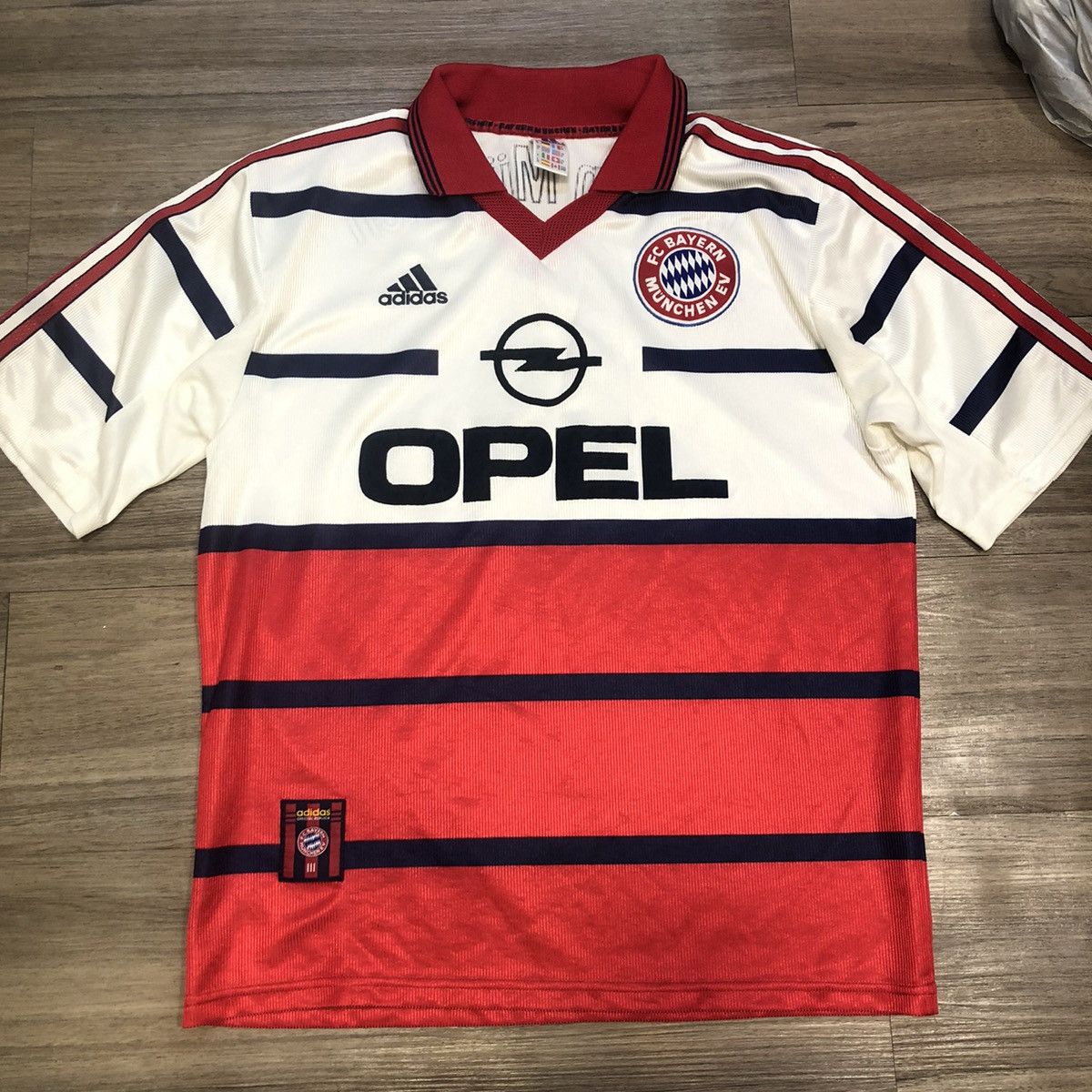 98/99 adidas × BAYERN Away Game Shirts BAYERN MUNICH 1998 1999 AWAY SHIRT FOOTBALL SOCCER JERSEY