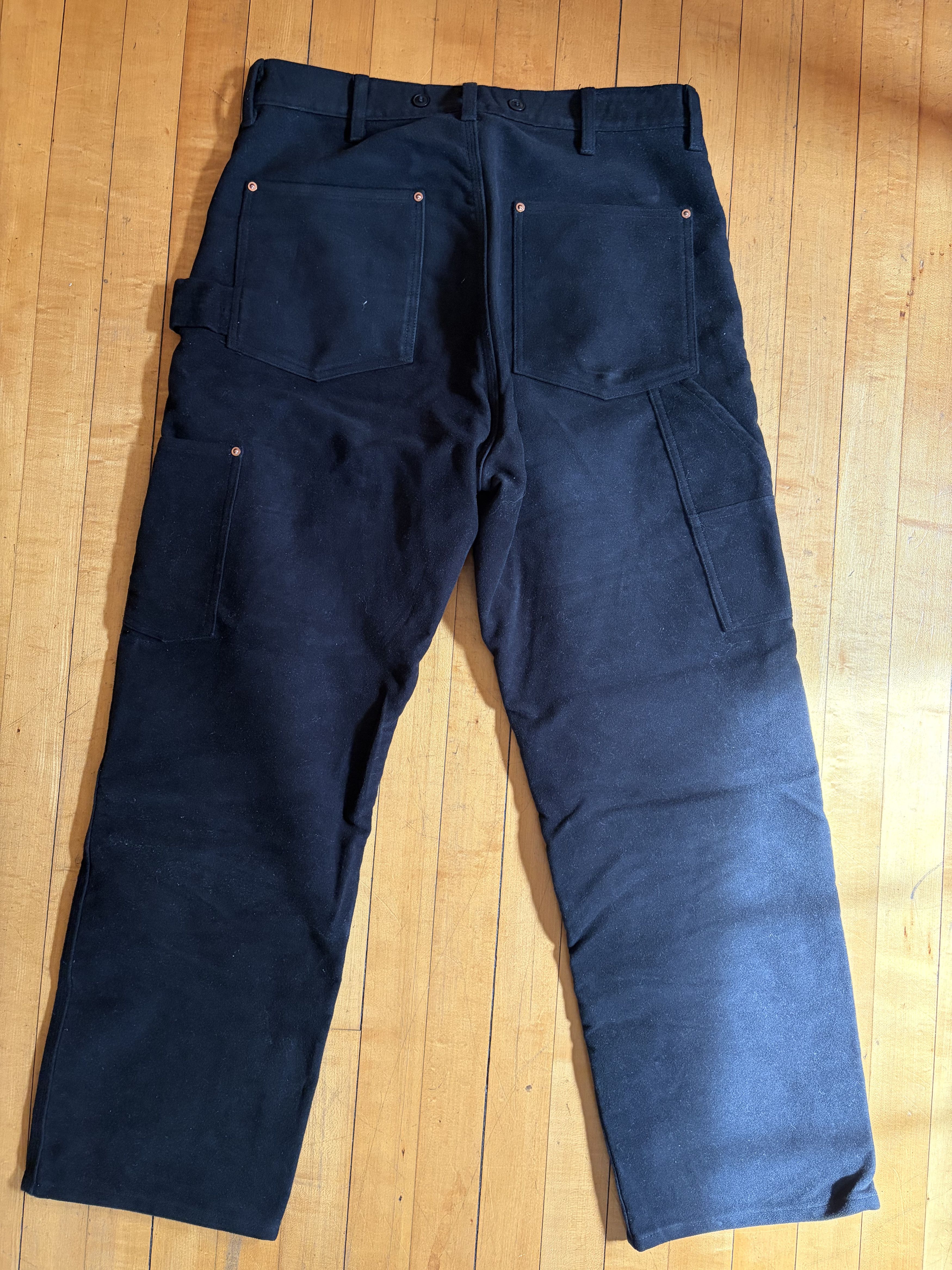 Comoli Black Moleskin Painter Pants Size US 31 - 4 Thumbnail