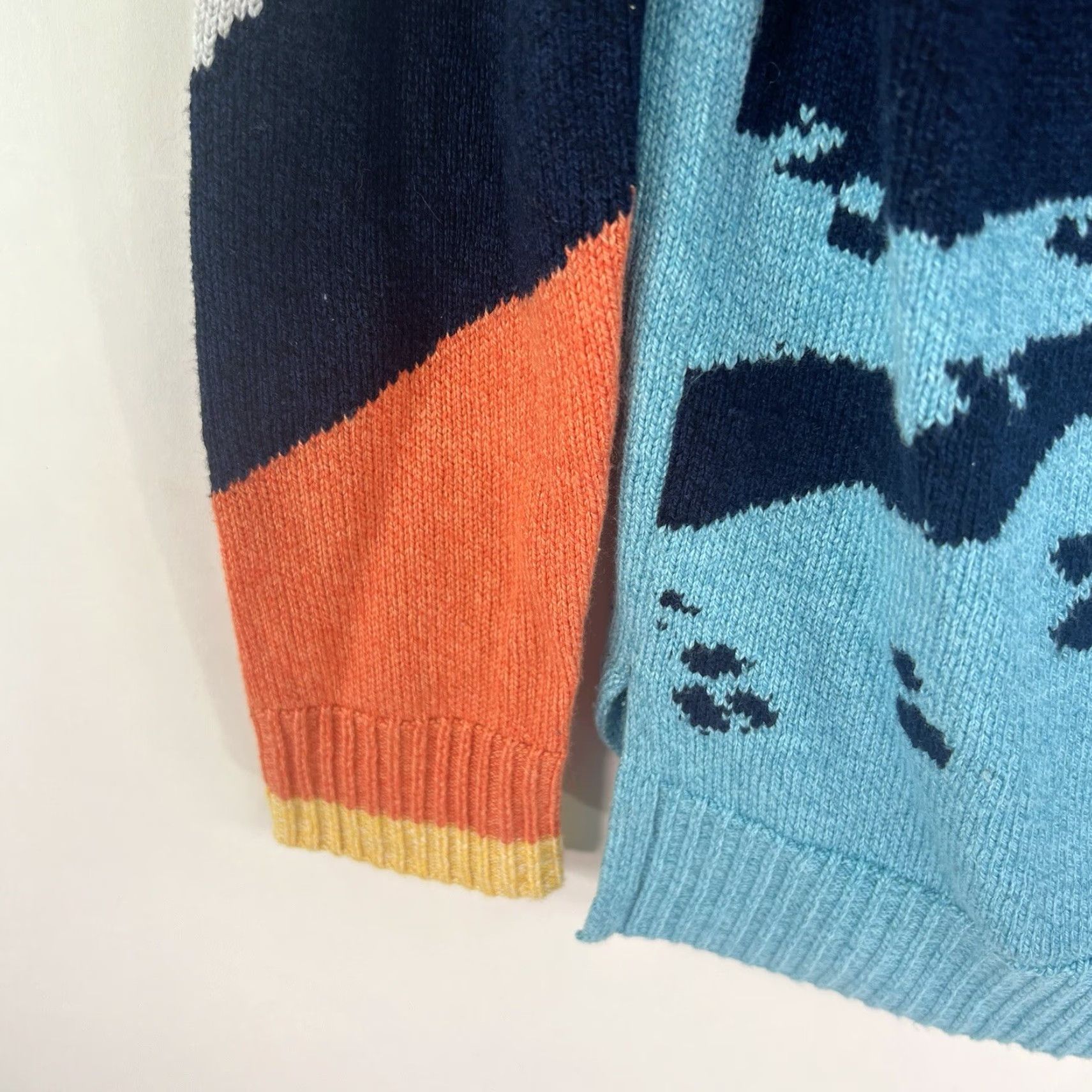 NIC+ZOE Nic + Zoe Sky Scene Art Sweater Womens M Blue Geometric Knit Pullover Round Neck All Seasons Size M / US 6-8 / IT 42-44 - 3 Thumbnail