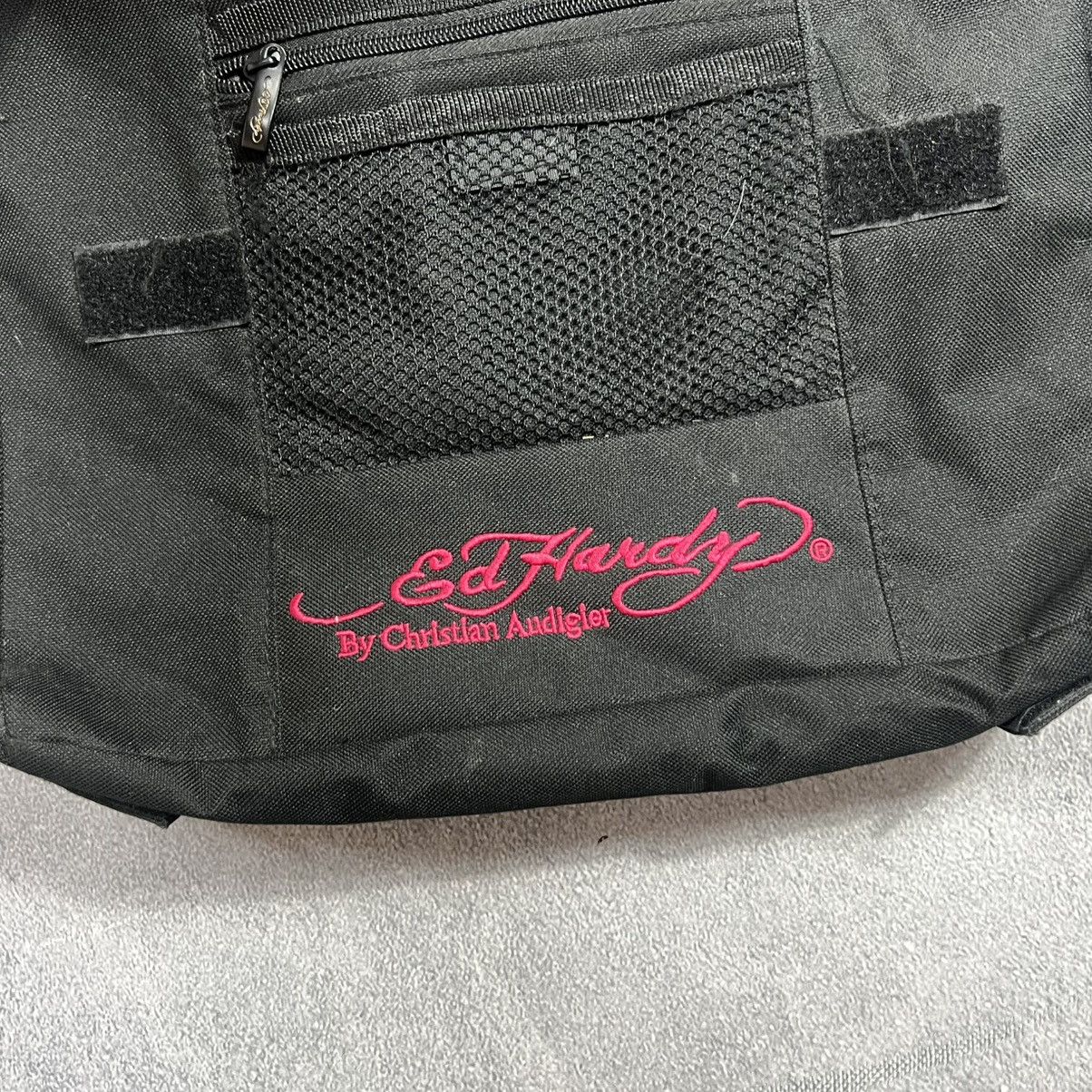 Ed Hardy Rare Ed Hardy Bag Big Logo Rhinestones Vintage Monogram Size ONE SIZE - 8 Thumbnail