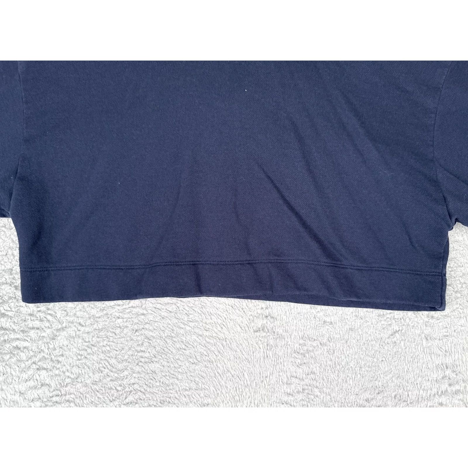 Alo ALO Yoga Hoodie Women's Large Blue Cropped Pullover Logo Sweatshirt Size L / US 10 / IT 46 - 5 Thumbnail