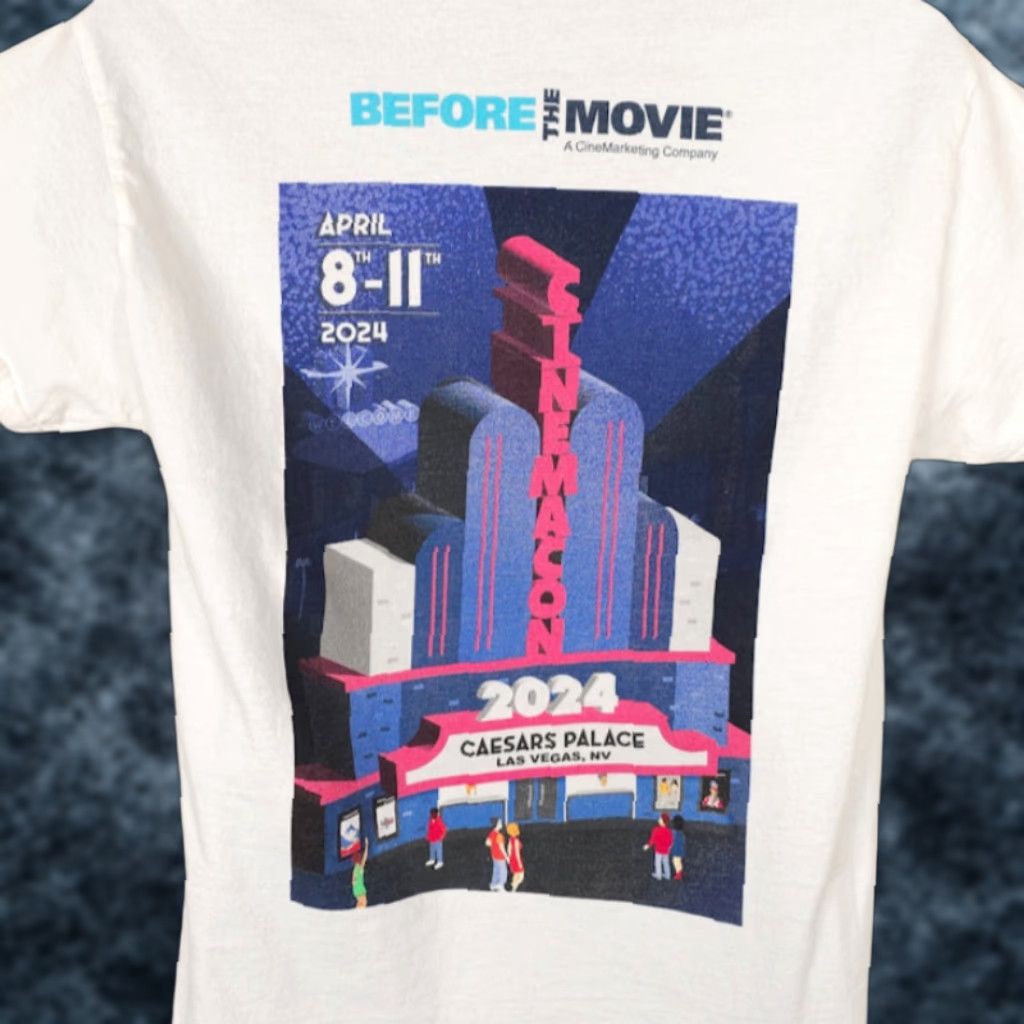 Vintage PF 2024 CinemaCon T Shirt Mens Size Medium White Film Movies Las Vegas Caesars Size US M / EU 48-50 / 2 - 1 Thumbnail