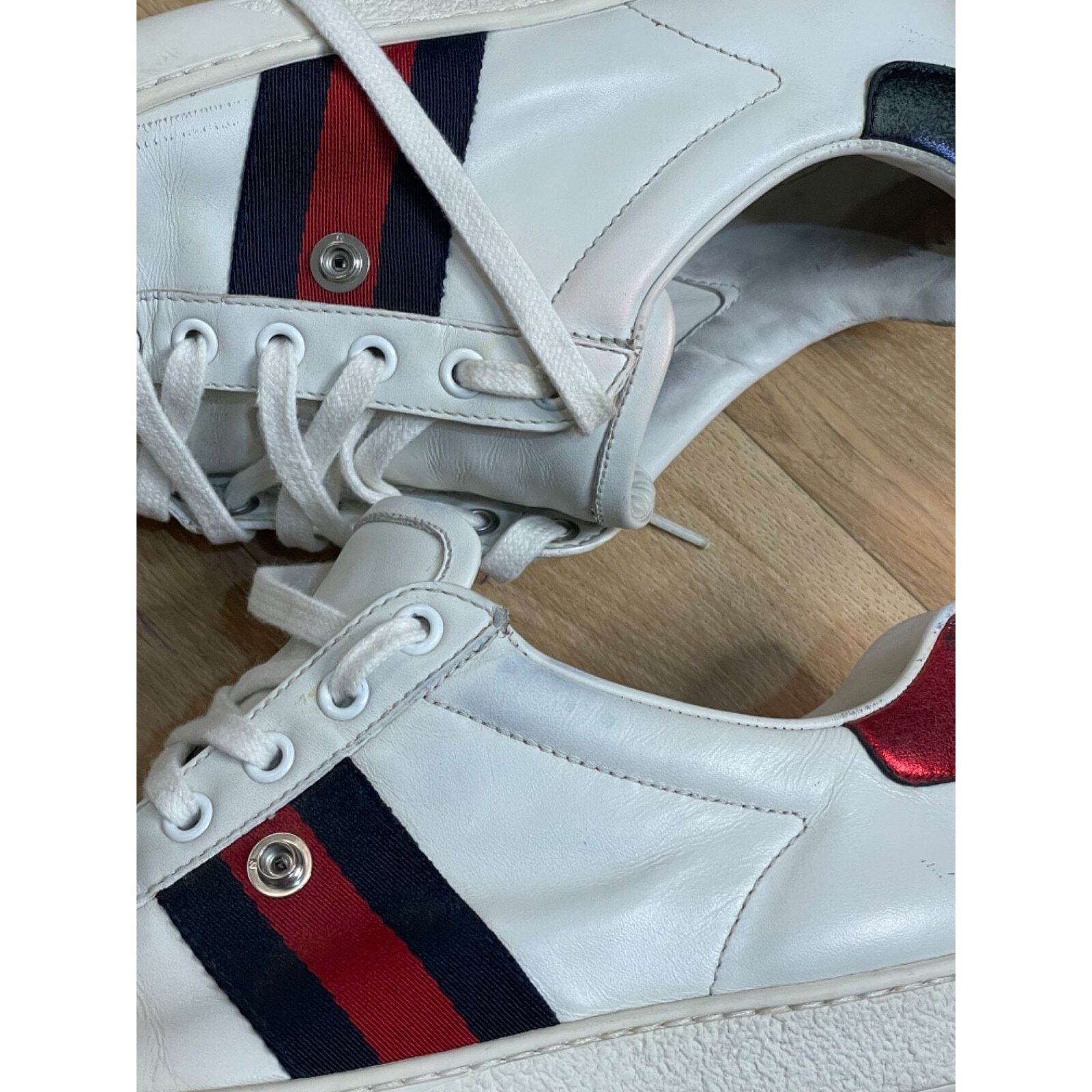 Gucci Gucci Ace Sneakers Low-Top Trainers shoes leather womens Size US 8.5 / IT 38.5 - 5 Thumbnail