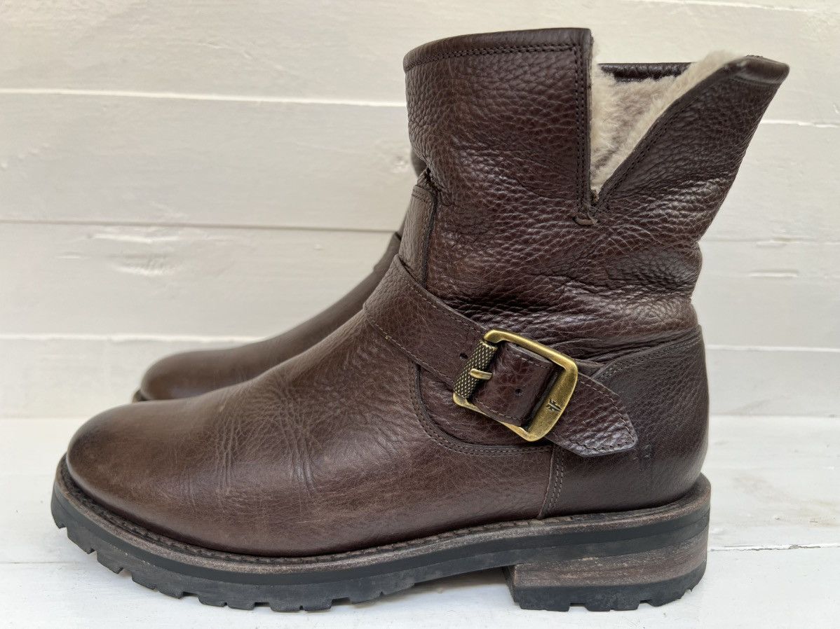 Frye Frye Natalie Shearling lined Brown leather Boots Size US 7.5 / IT 37.5 - 4 Thumbnail