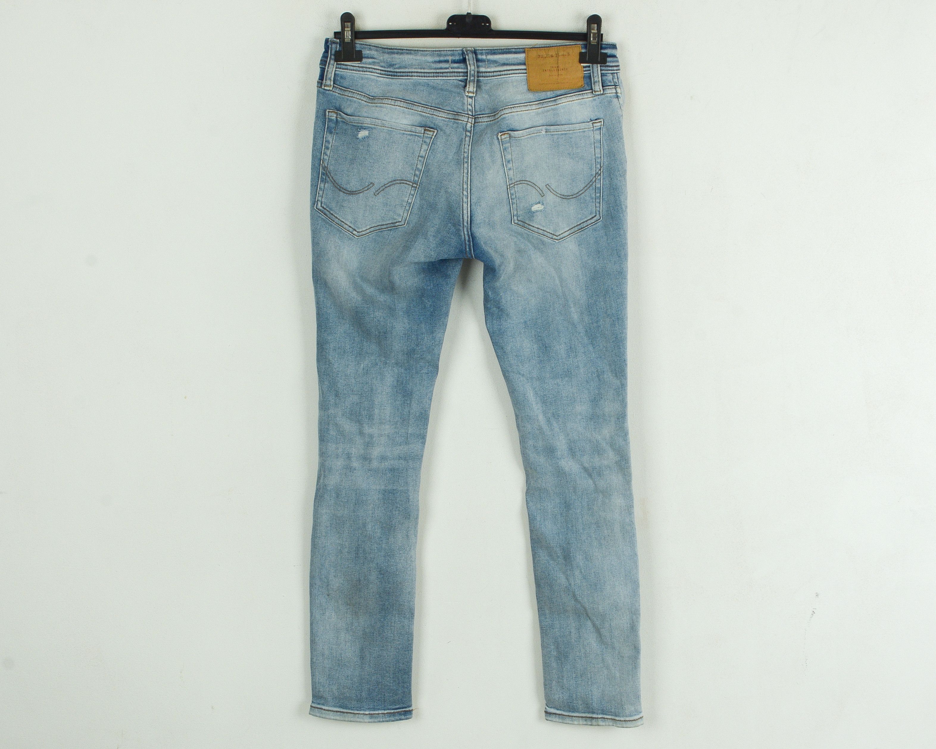 Jack & Jones Liam Mens W31 L30 Slim Skinny Jeans Pants Trousers Ripped Size US 31 - 3 Thumbnail
