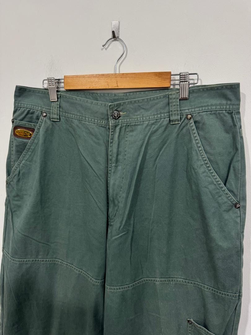 Pelle Pelle × Vintage Vintage Y2K Pelle Pelle Ultra Blue Baggy Pants Size US 35 - 2 Thumbnail