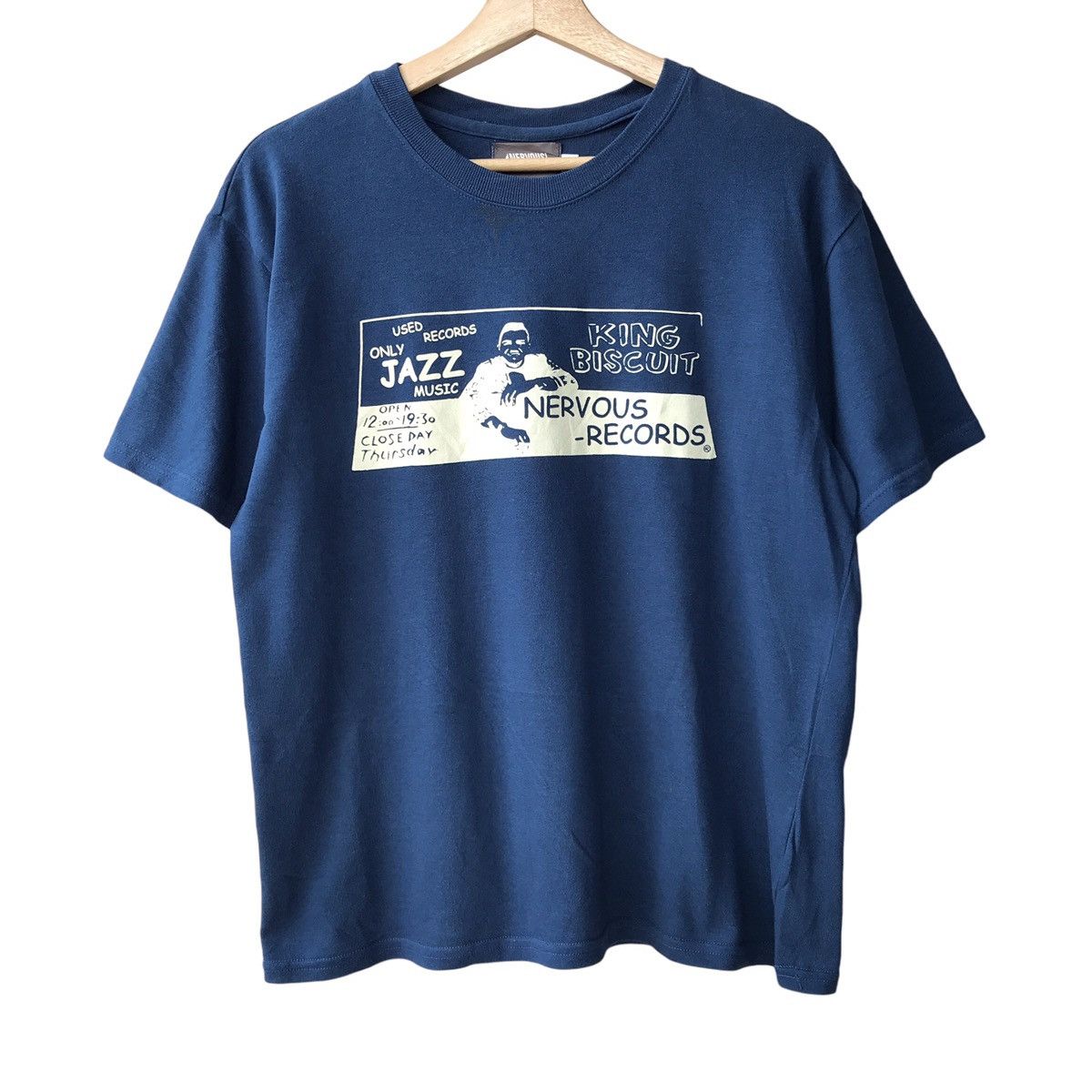 Band Tees Nervous Records NYC King Biscuit Jazz Band Tour Tee Size US M / EU 48-50 / 2 - 1 Thumbnail