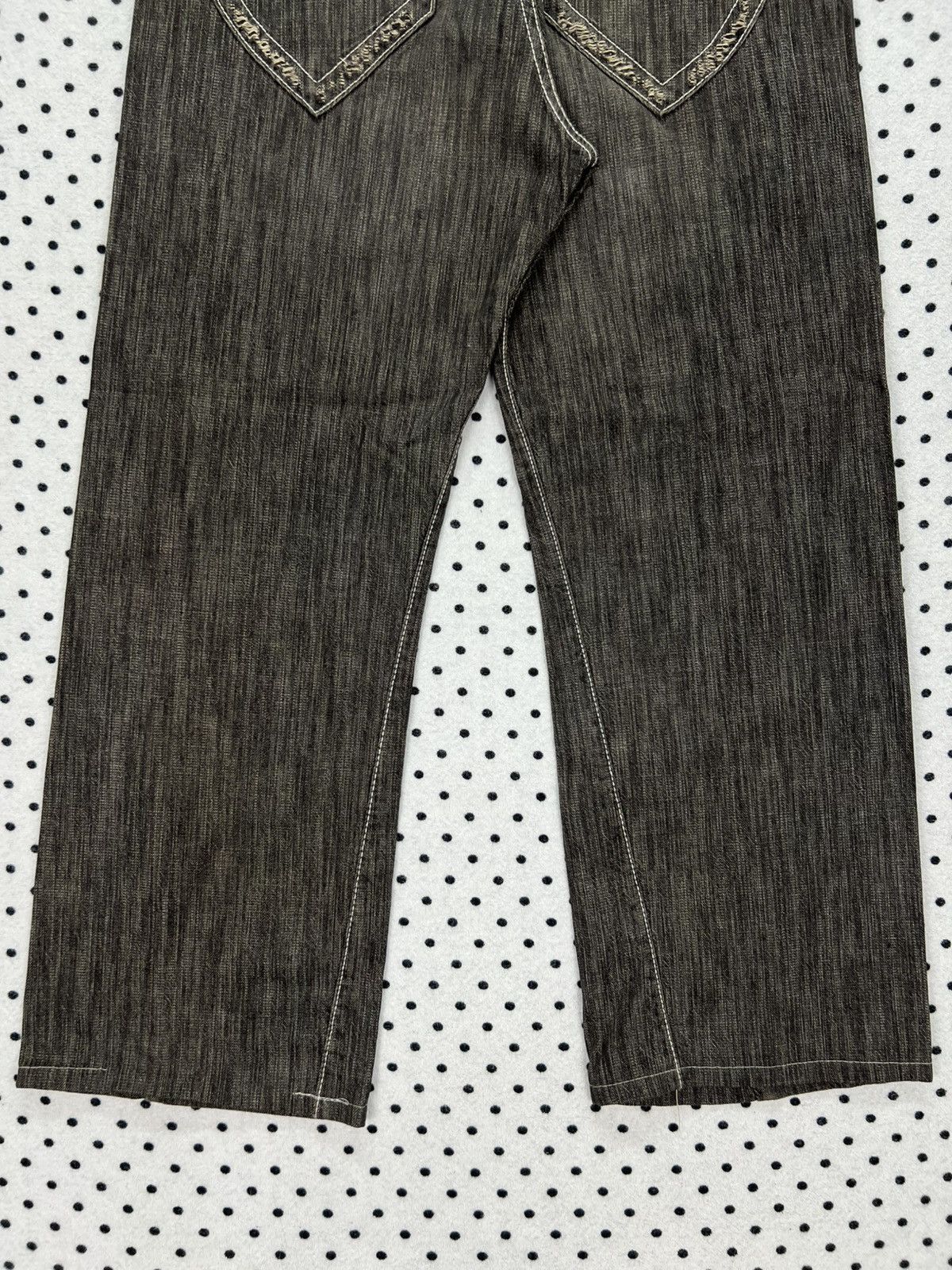 Japanese Brand Bee Bell Distressed Jeans Size US 33 - 6 Thumbnail