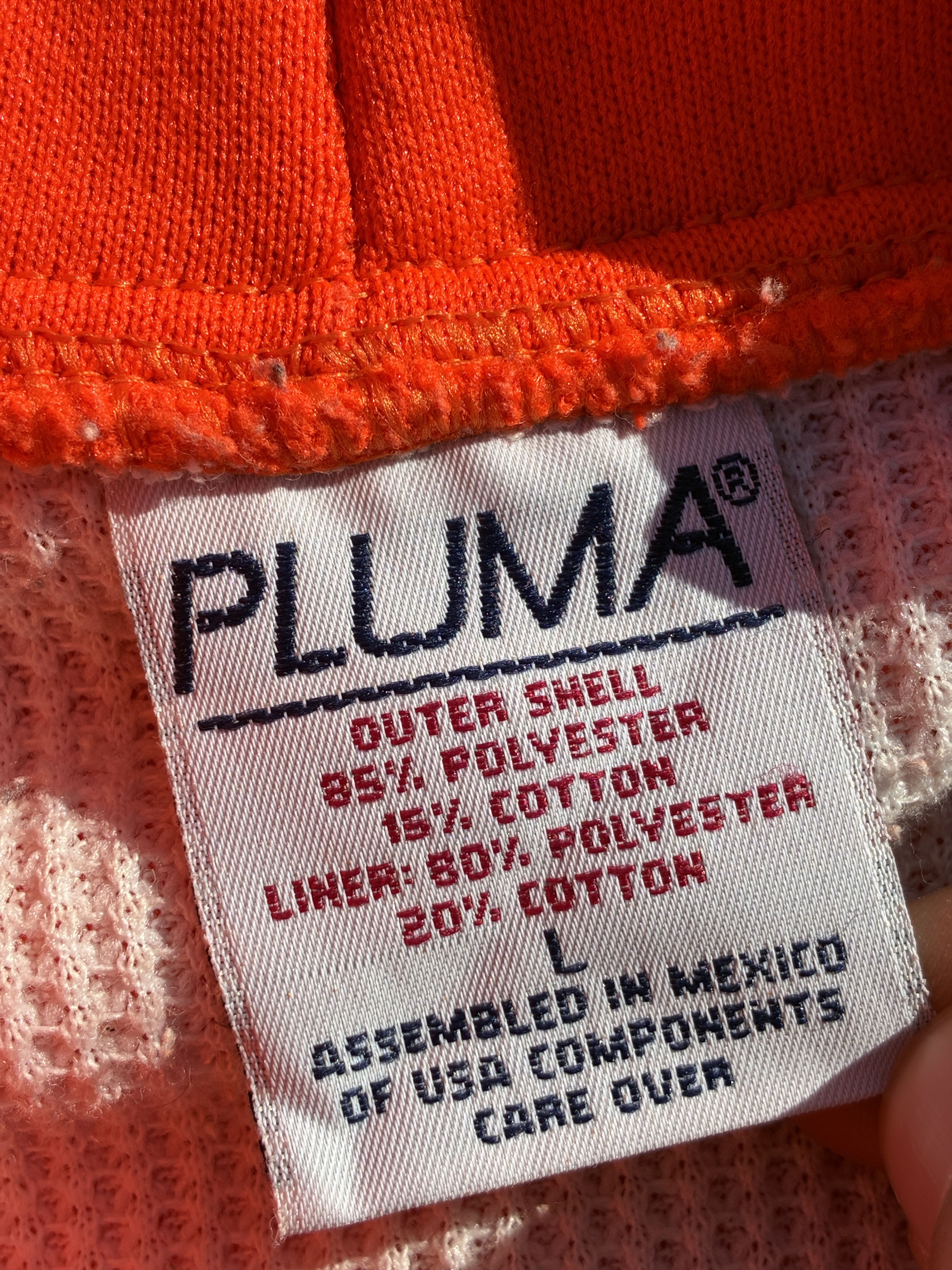 Other Vtg Pluma Full Zip Hoodie Waffle Lined Thermal Men’s Large Size US L / EU 52-54 / 3 - 4 Thumbnail