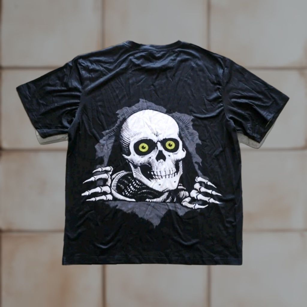 Bones NEW Rare SKELETON T Shirt - XXXL Mens Black 2 Sided RIPPER BONES Stretch Halloween 80s Graphic Print Shirt Size US XXL / EU 58 / 5 - 1 Thumbnail