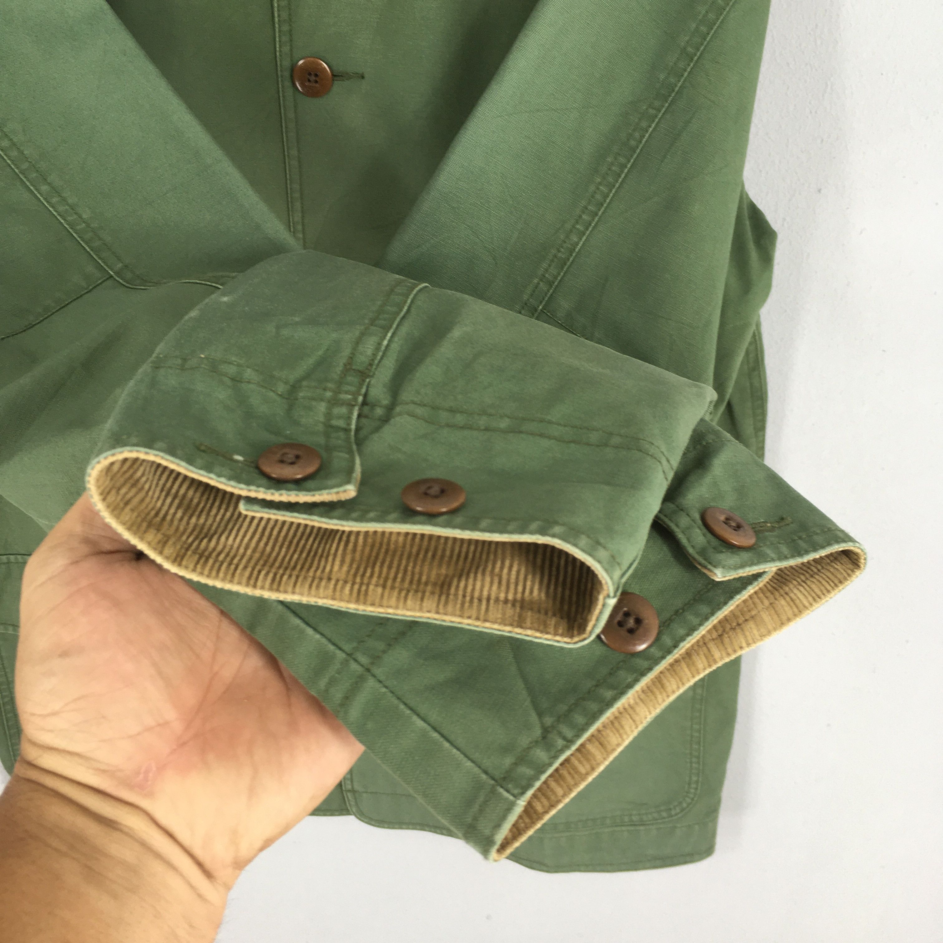 L.L. Bean Vintage 1990s LL Bean Hunting Green Duck Chore Jacket L Size US L / EU 52-54 / 3 - 5 Thumbnail