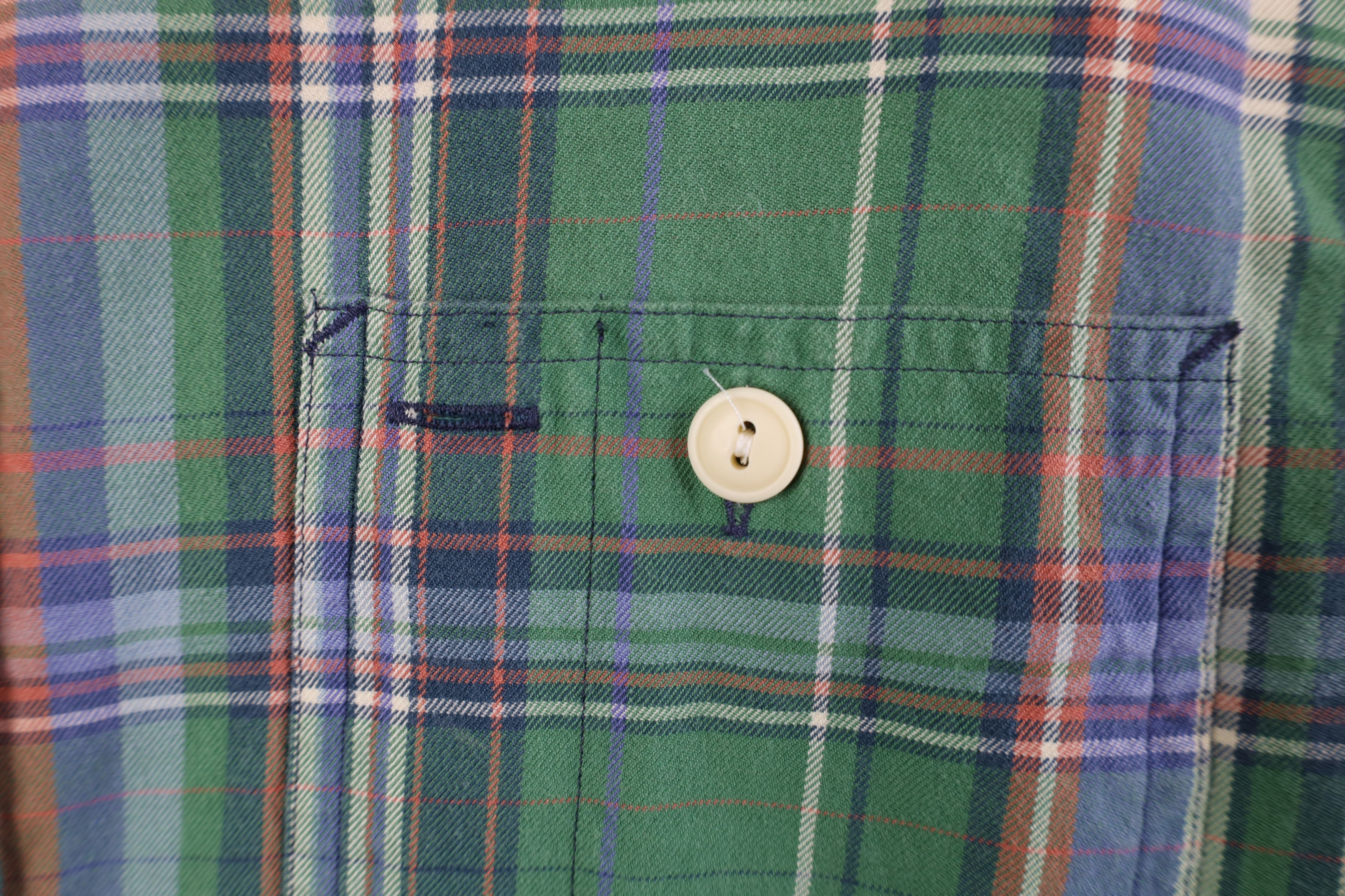 Ralph Lauren Vintage 90s Ralph Lauren Madras Plaid Flannel Button Shirt Size US M / EU 48-50 / 2 - 4 Thumbnail
