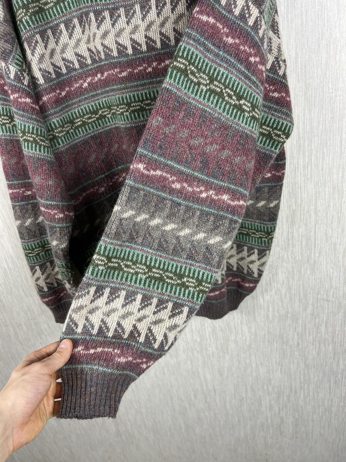 Acne Studios Vintage Tom Hanbury patterned wool sweater retro acne style Size US L / EU 52-54 / 3 - 10 Thumbnail
