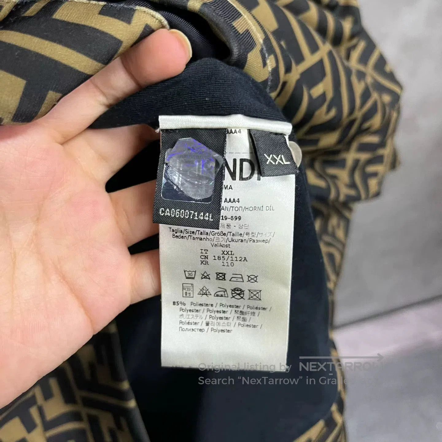 Fendi Fendi Brown FF Print Zip Jacket. Size US XXL / EU 58 / 5 - 3 Thumbnail