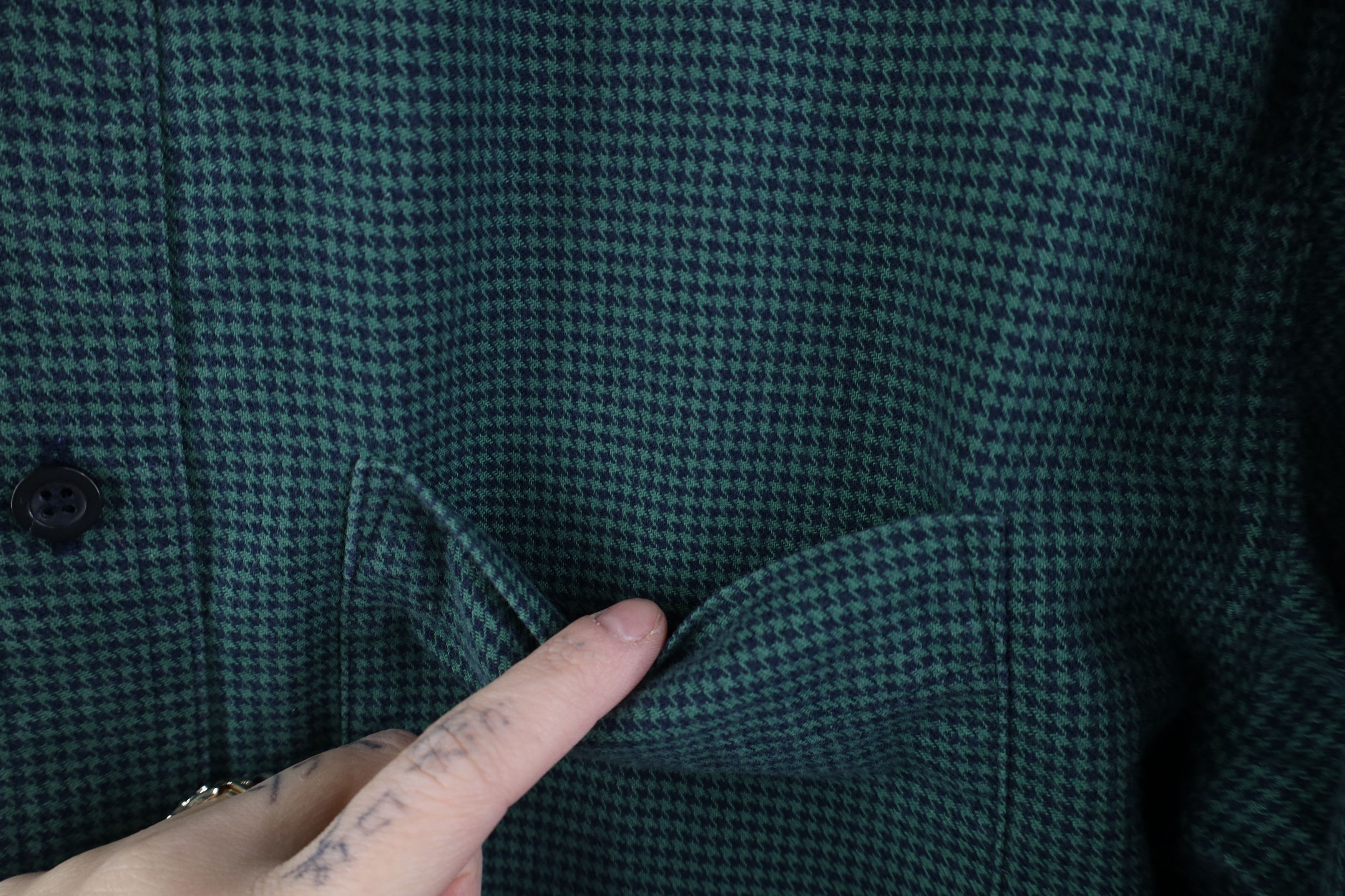 L.L. Bean Vintage 90s LL Bean Houndstooth Collared Button Down Shirt Size US S / EU 44-46 / 1 - 5 Thumbnail