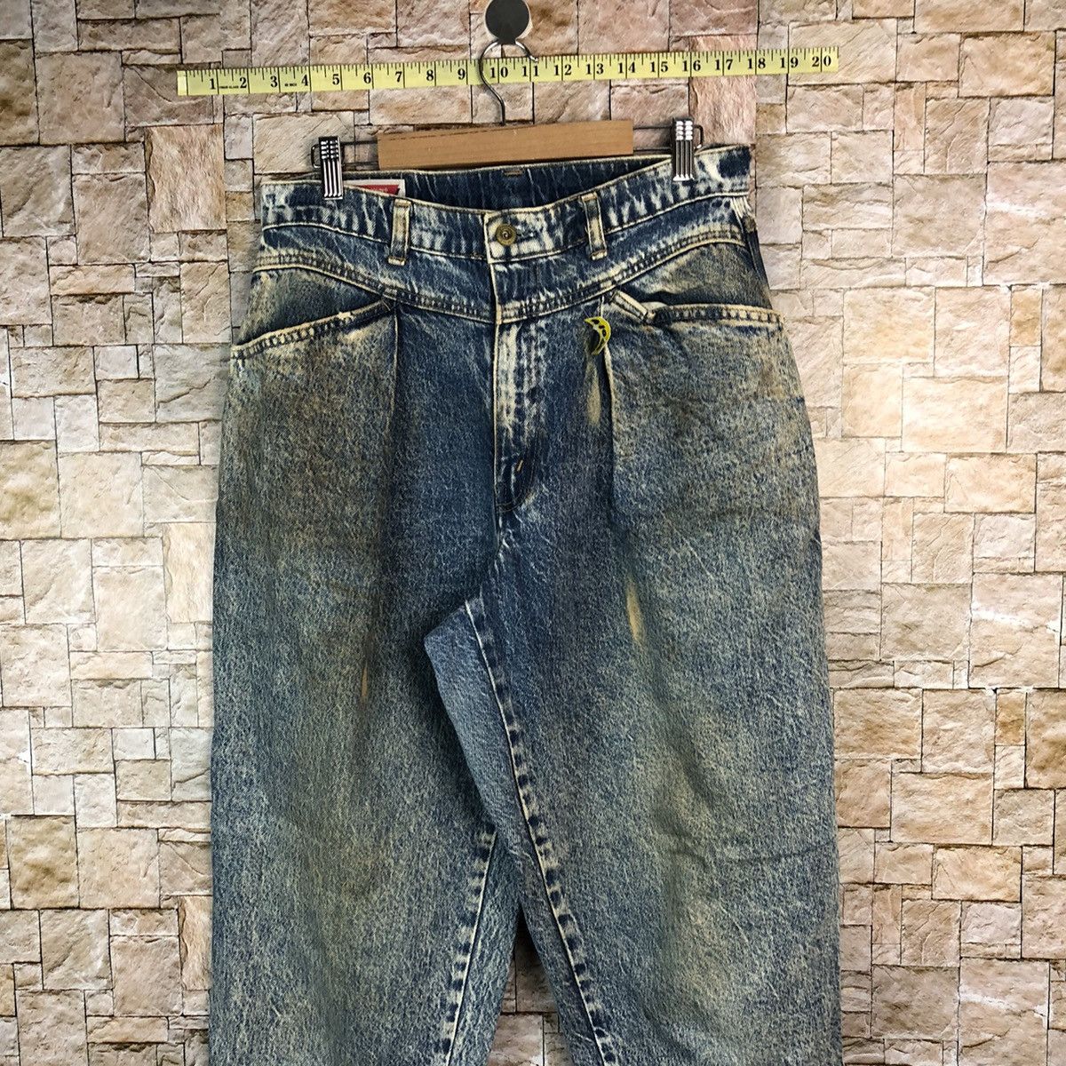 Big John Big John vintage dirty Spana Blue Denim Pants #A1000 Size US 31 - 5 Thumbnail