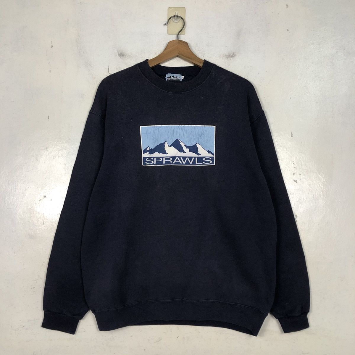 Vintage 📌Vintage Sweatshirt Crewneck Sprawls Big Logo Design Size US M / EU 48-50 / 2 - 3 Thumbnail