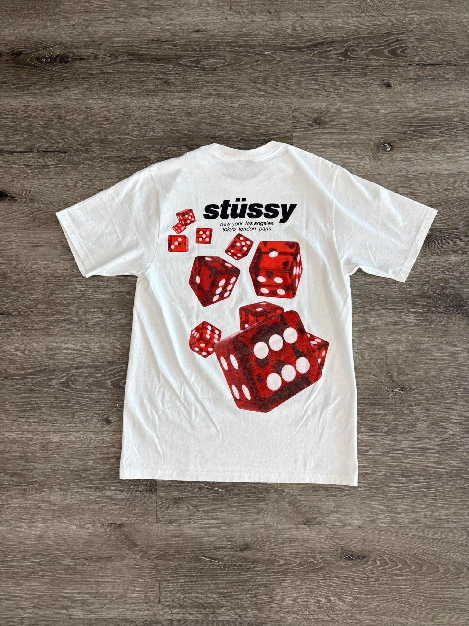 Stussy Stussy "Rollers" Tee (White) Size US S / EU 44-46 / 1 - 2 Thumbnail
