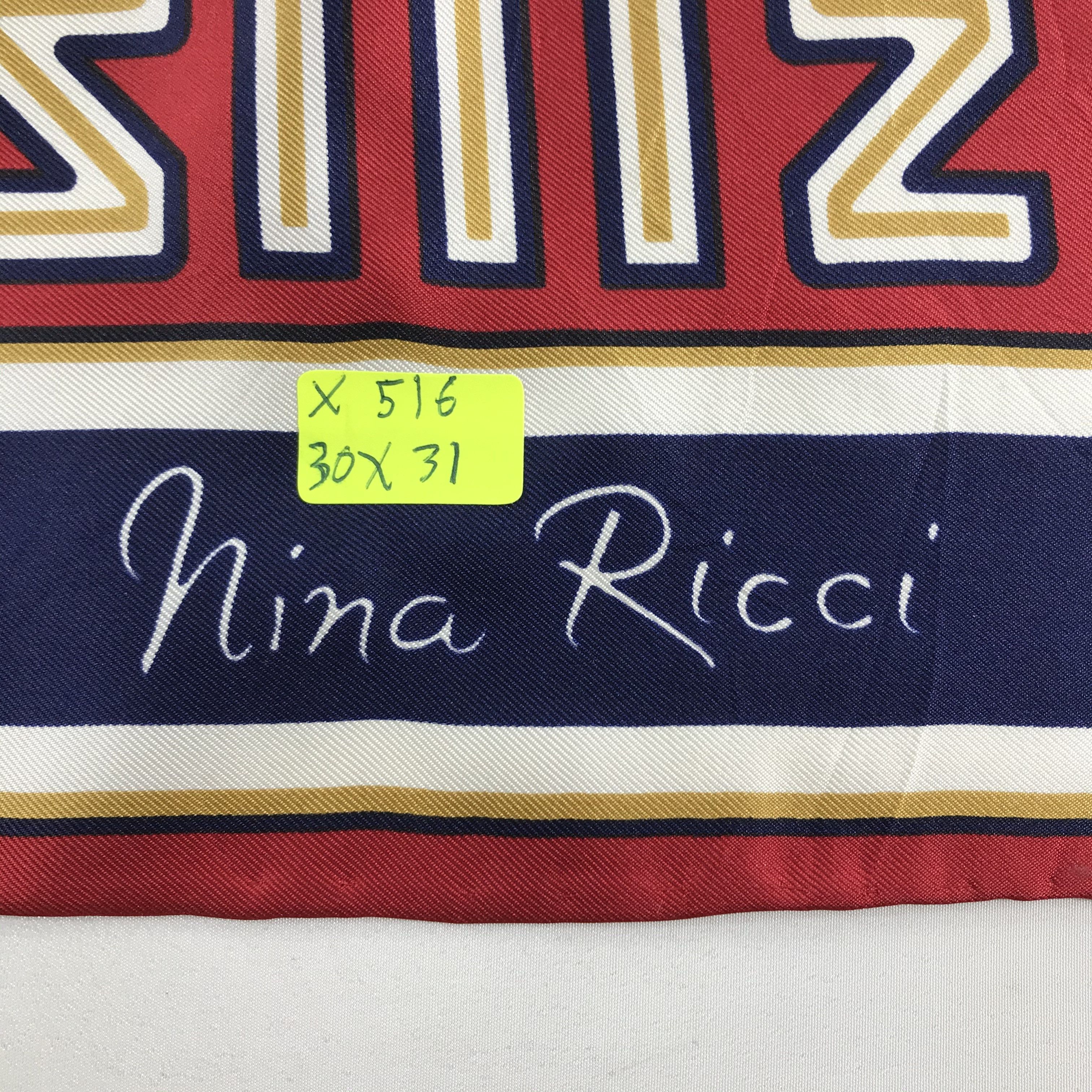 Nina Ricci Vintage Nina Ricci Silk Scraf Size ONE SIZE - 5 Thumbnail