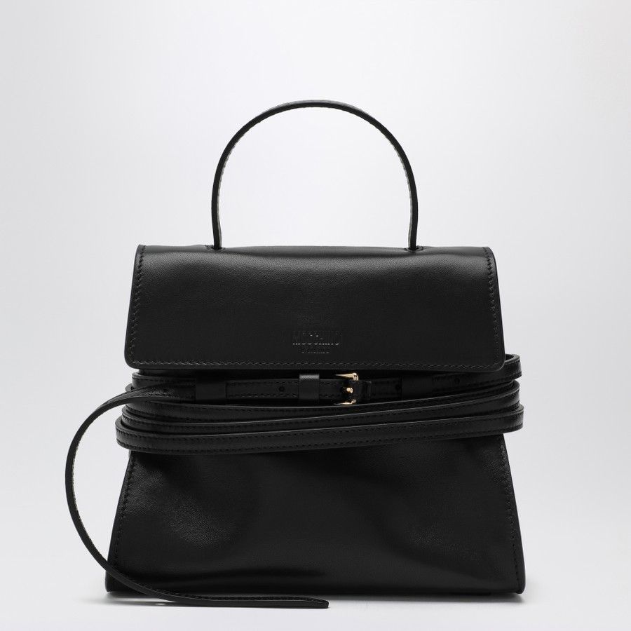 Moschino o1d2blof0924 Size: OS / Small Leather Shoulder Bag in Black Size ONE SIZE - 1 Thumbnail
