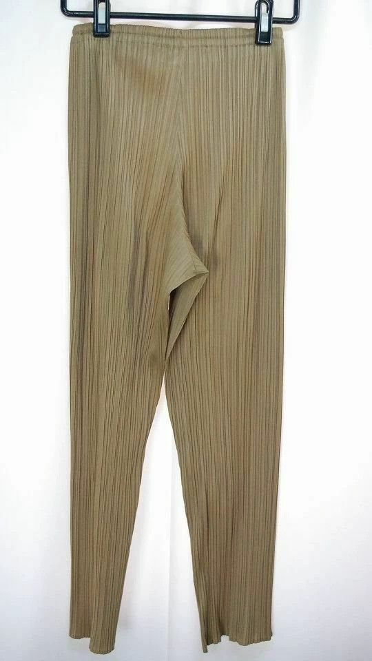 Issey Miyake issey miyake size:m Khaki straight-leg pants 2506-Nextarro Size US 26 / EU 42 - 2 Thumbnail