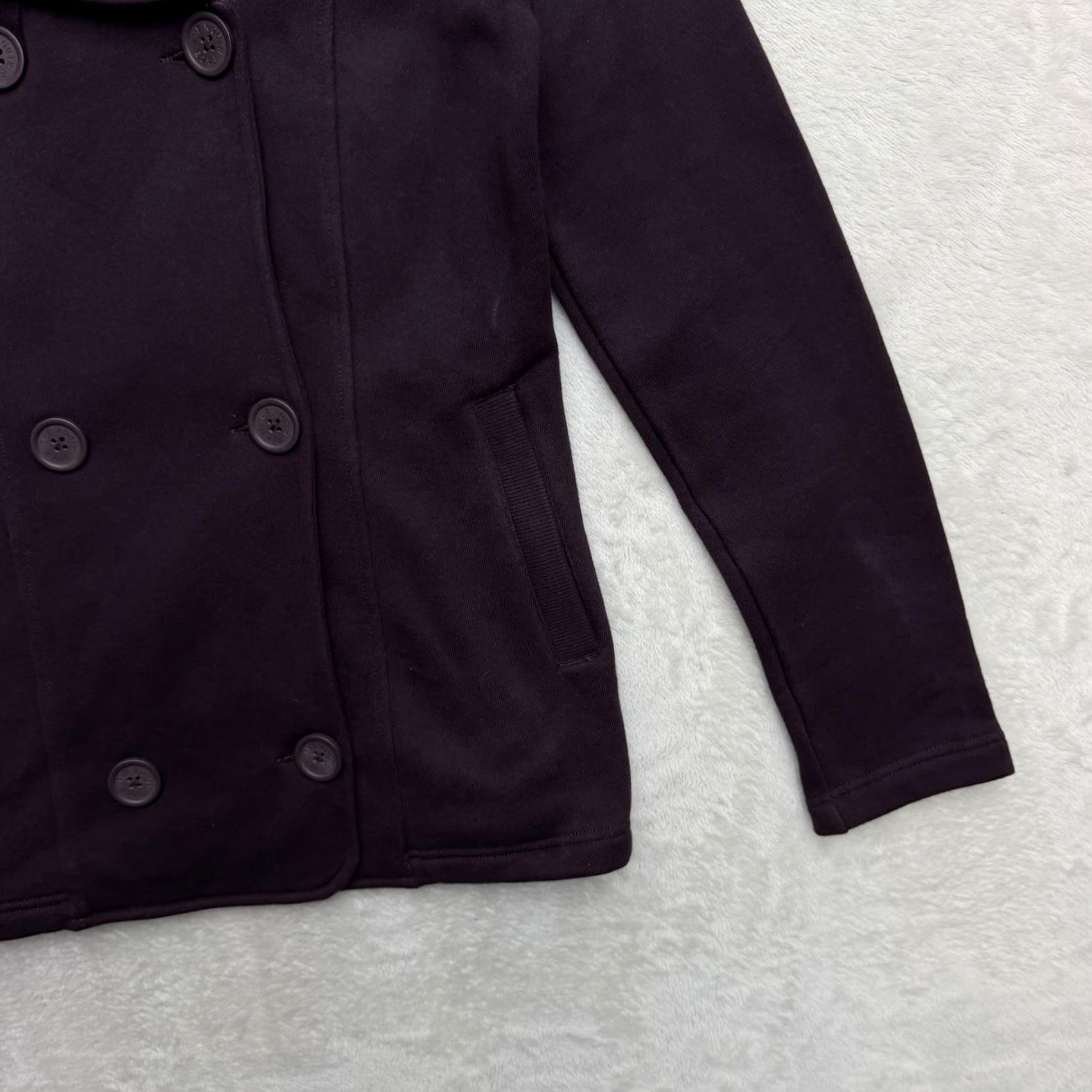 The North Face VINTAGE The North Face Pea Jacket Coat Womens S Purple Fleece Double Breasted Warm Size S / US 4 / IT 40 - 4 Thumbnail