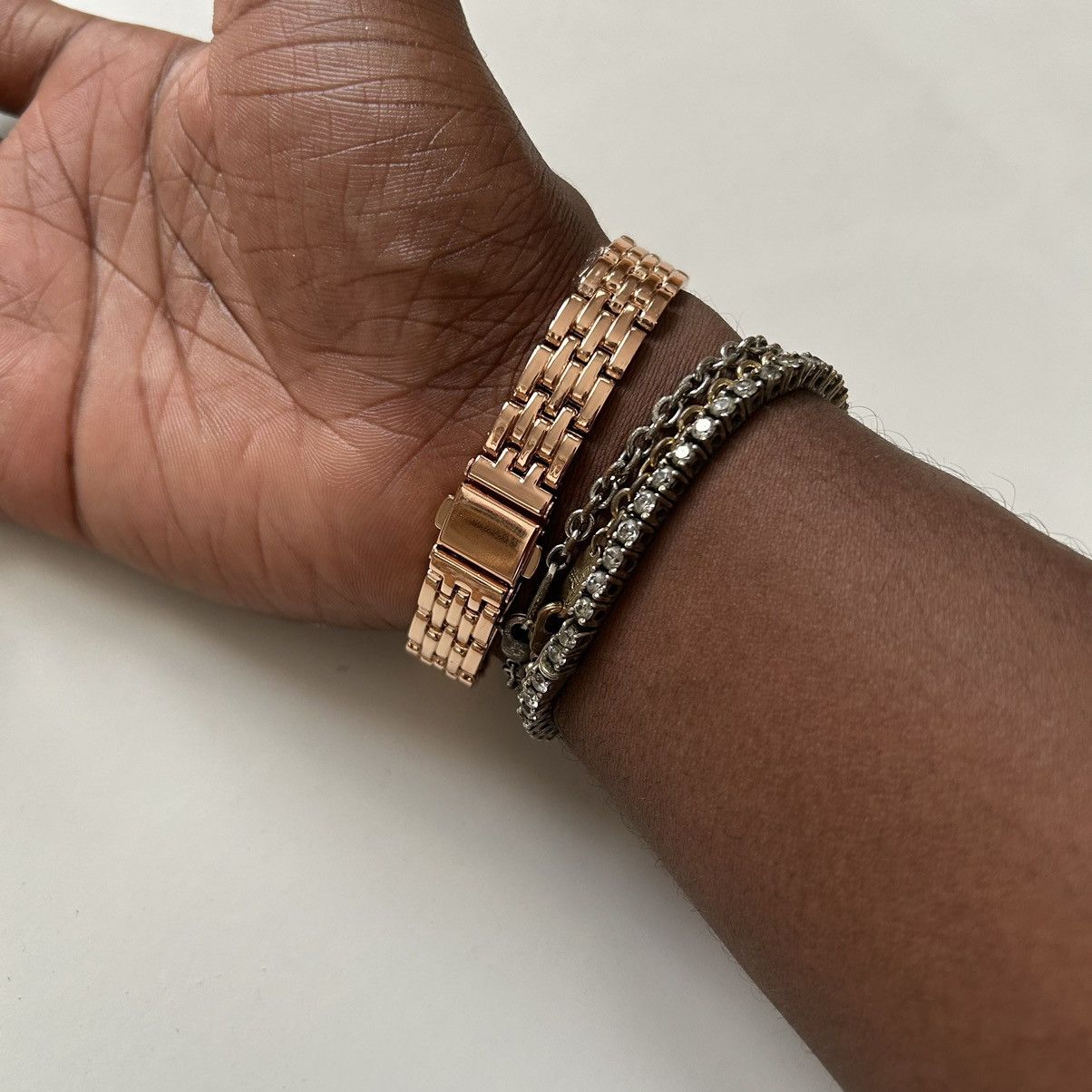 Vintage Vintage 90s retro luxury style quartz rose gold watch Size ONE SIZE - 5 Thumbnail