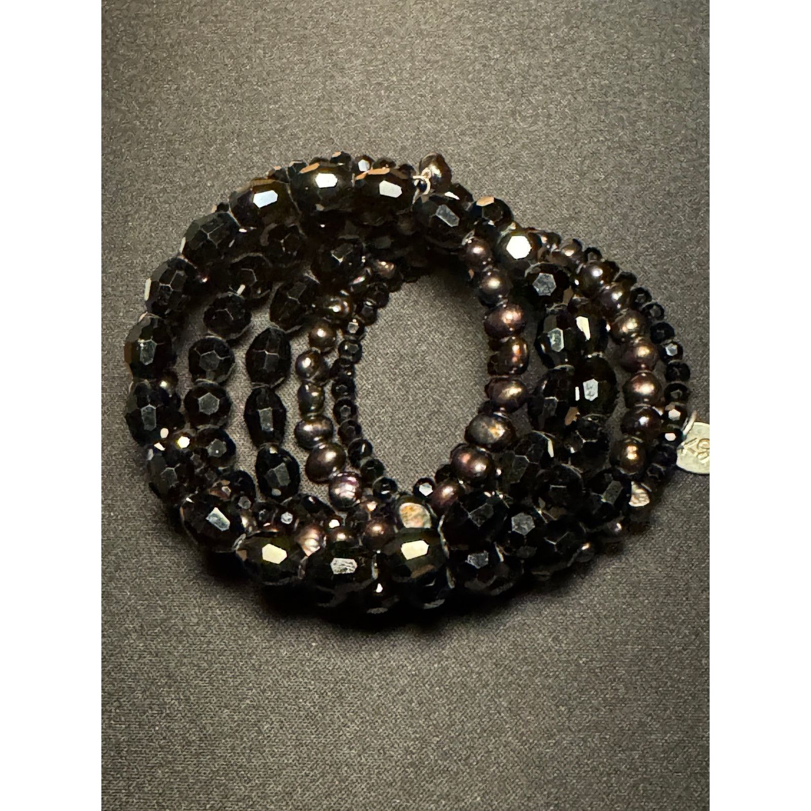 Other KGP Beaded & Pearl Memory Wire Bracelet Size ONE SIZE - 4 Thumbnail