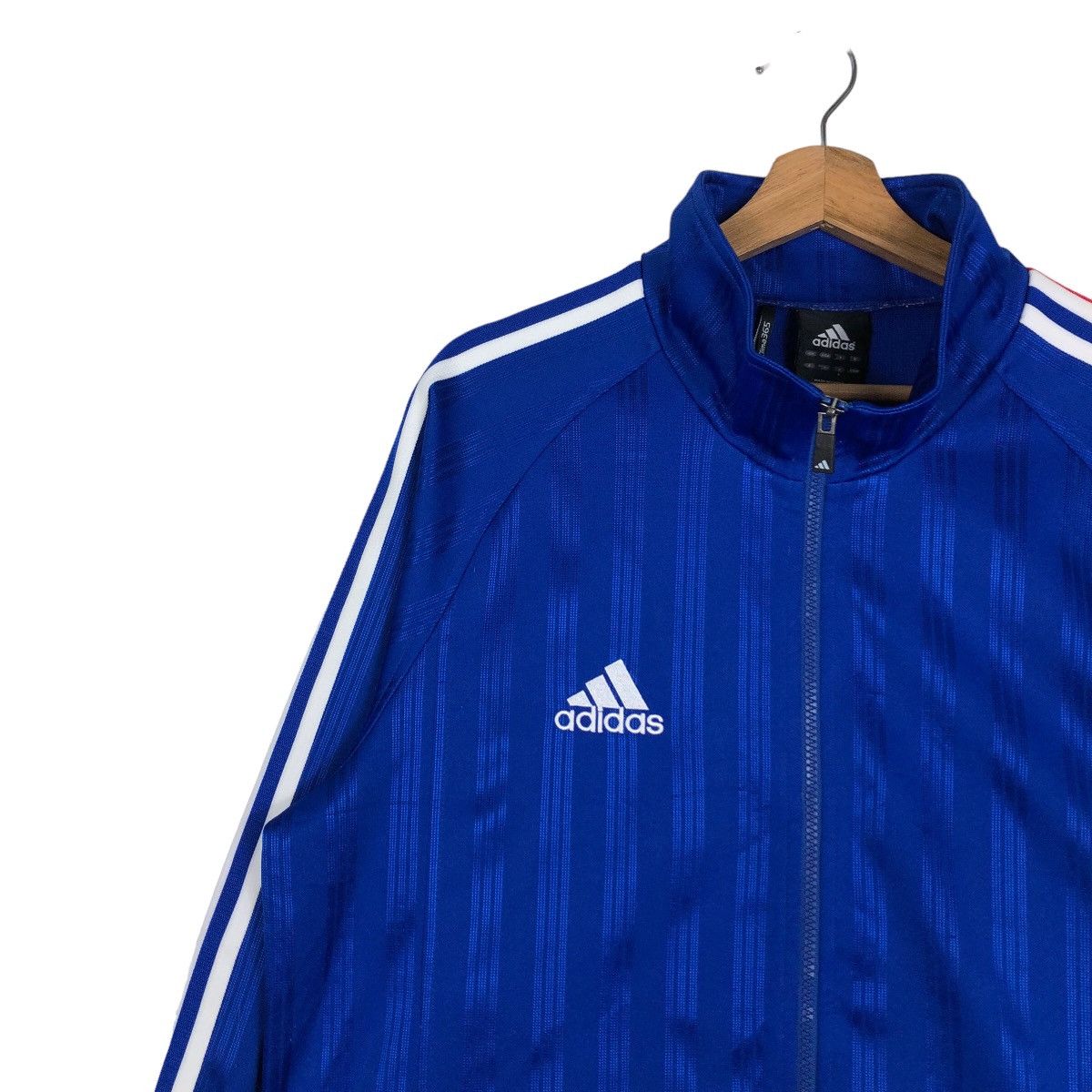 Adidas 🔥Vintage Running Jacket Adidas Big Logo Size US L / EU 52-54 / 3 - 7 Thumbnail