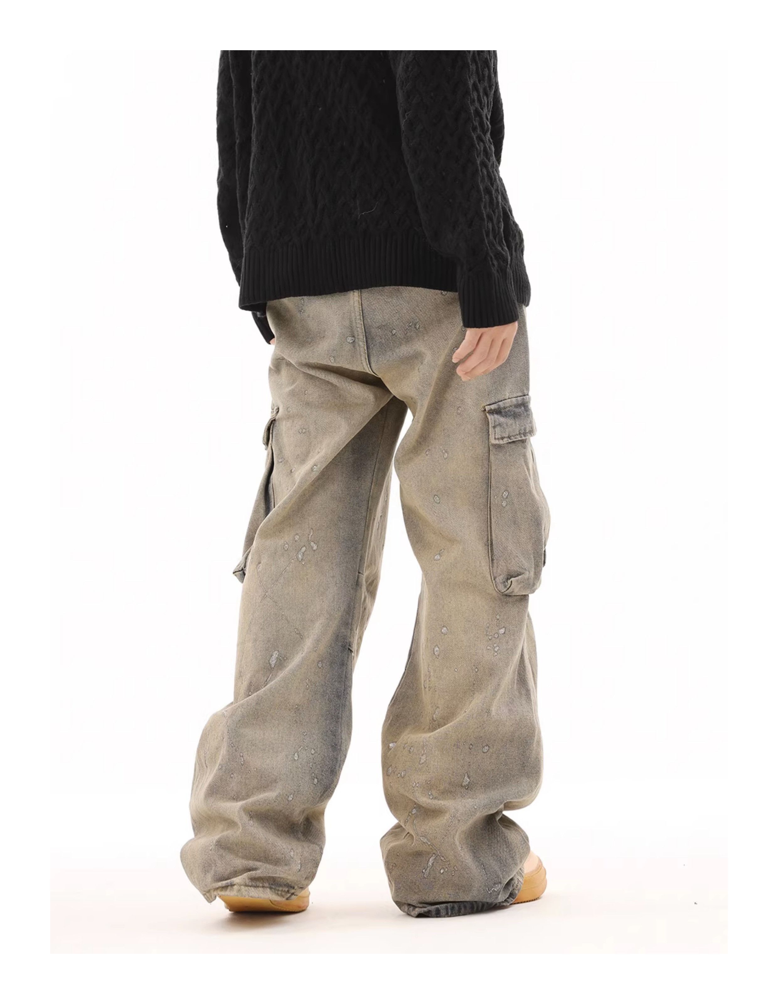 distressed y2k skate hiphop cargo pants