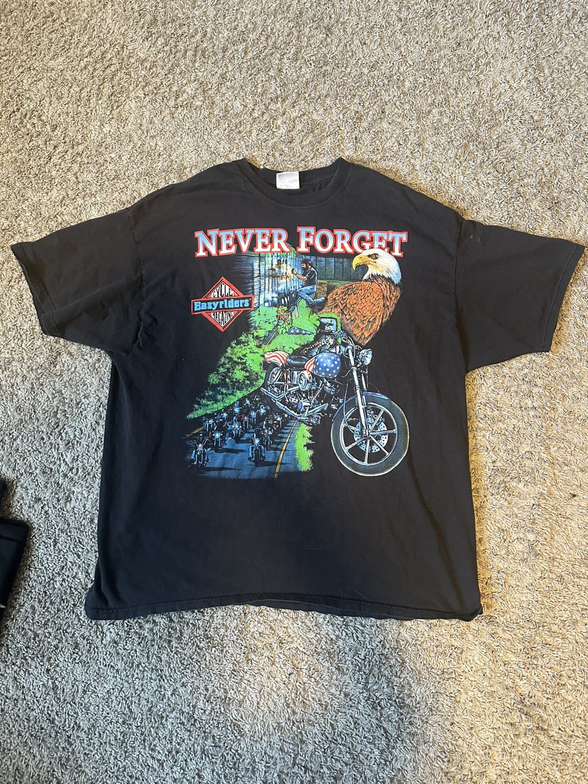 Vintage Never Forget Easyriders 2004 Motorcycle Harley Vintage Size US XXL / EU 58 / 5 - 1 Thumbnail