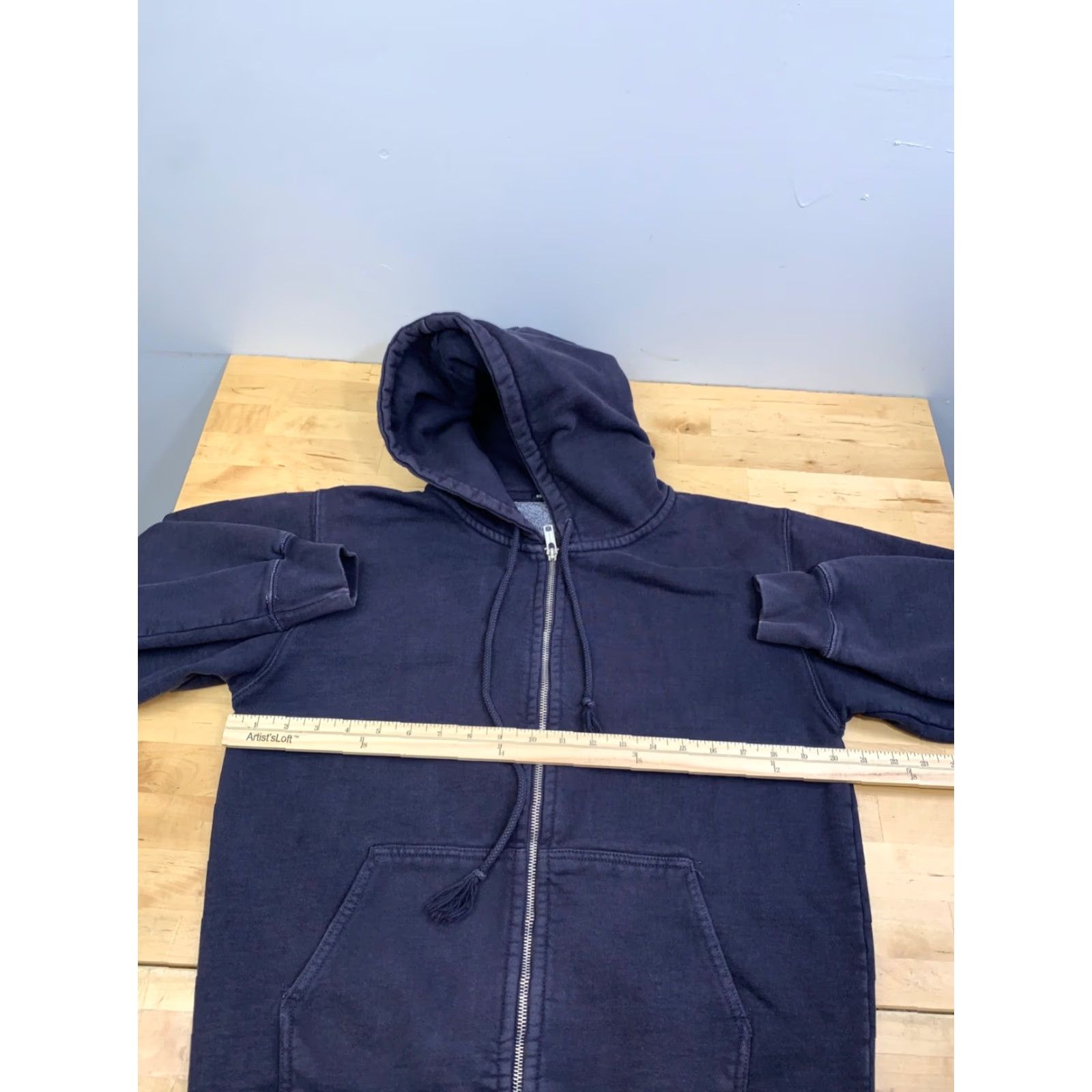 Brandy Melville Brandy Melville Jacket Womens One Size Blue Hooded Zip Cotton Jacket Size ONE SIZE - 7 Thumbnail