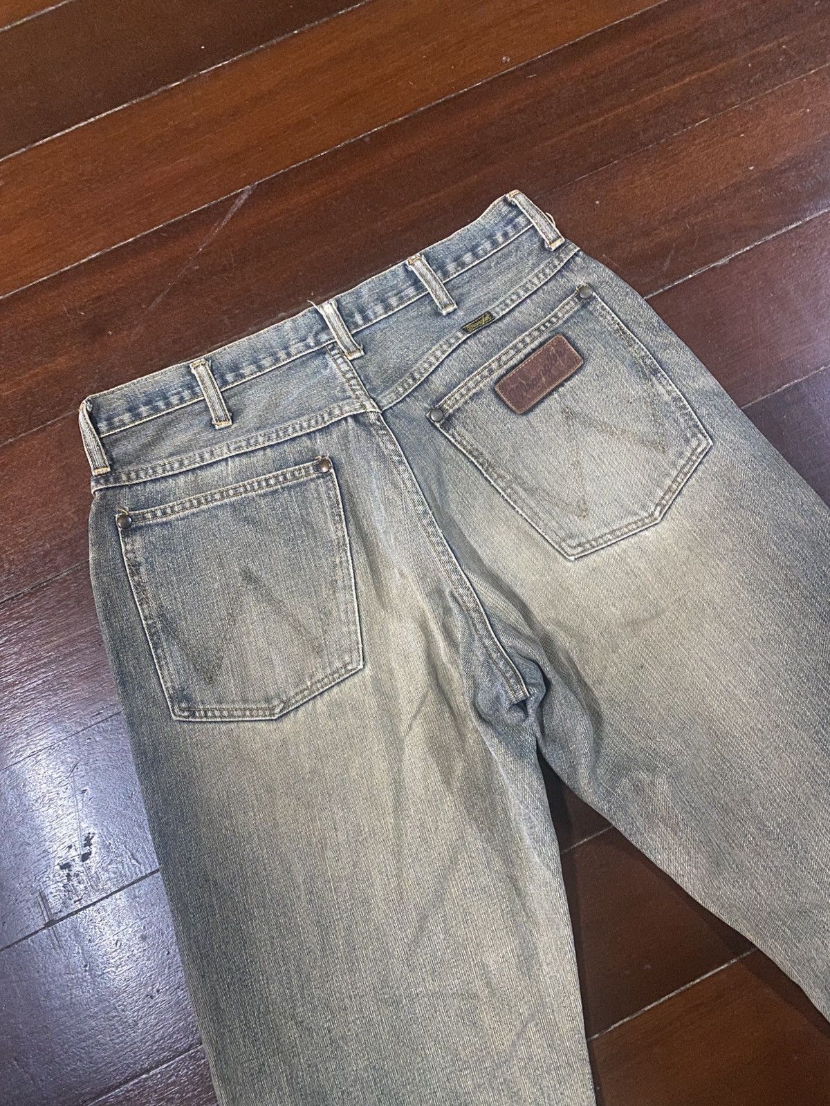 Wrangler VINTAGE WRANGLER DISTRESSED FADED JEANS PANTS selvedge rusty Size US 33 - 16 Thumbnail