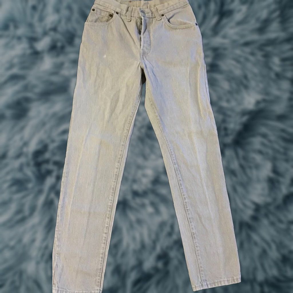 Levi's VINTAGE Levi's 26501 1153 80s 90s Jeans Button Fly Women 28 Gray Grunge Midwest USA 501 Mom Western Biker Size 28" / US 6 / IT 42 - 1 Thumbnail