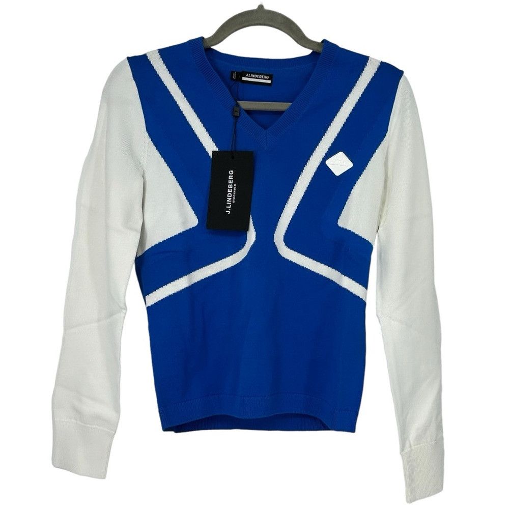 J.Lindeberg J LINDEBERG CELINE LADIES SWEATER NAUTICAL BLUE AWKW06948 Size XS / US 0-2 / IT 36-38 - 1 Thumbnail