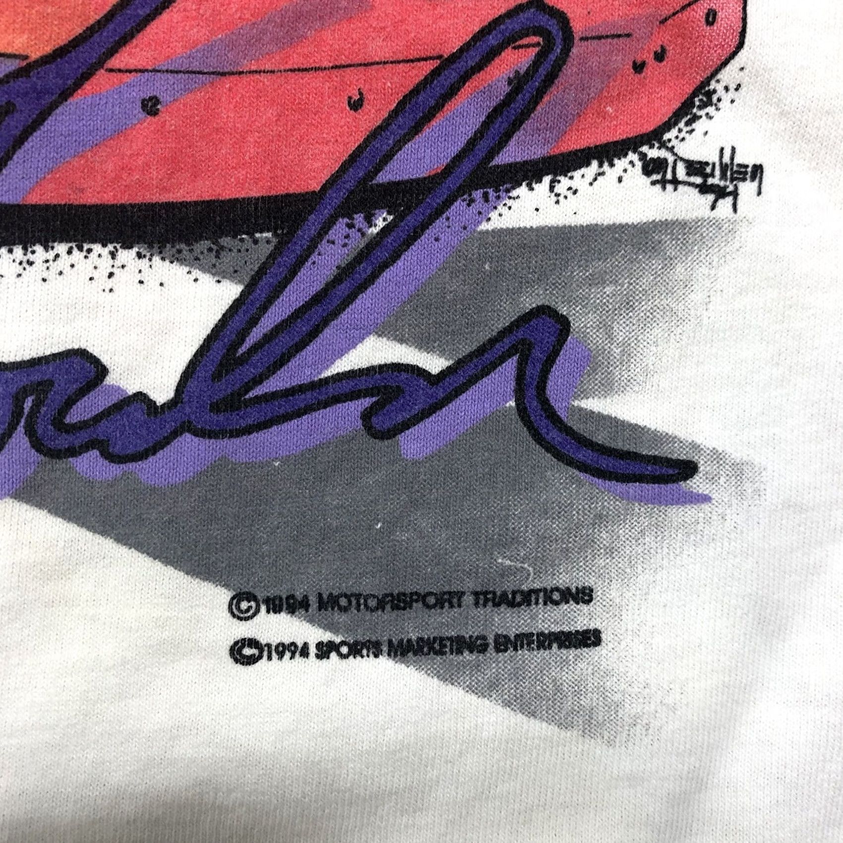 NASCAR VINTAGE Motorsport T-Shirt M White 1990s Jeff Gordon NASCAR Winston Indy Brickyard Racing Shirt Mens Size US M / EU 48-50 / 2 - 3 Thumbnail