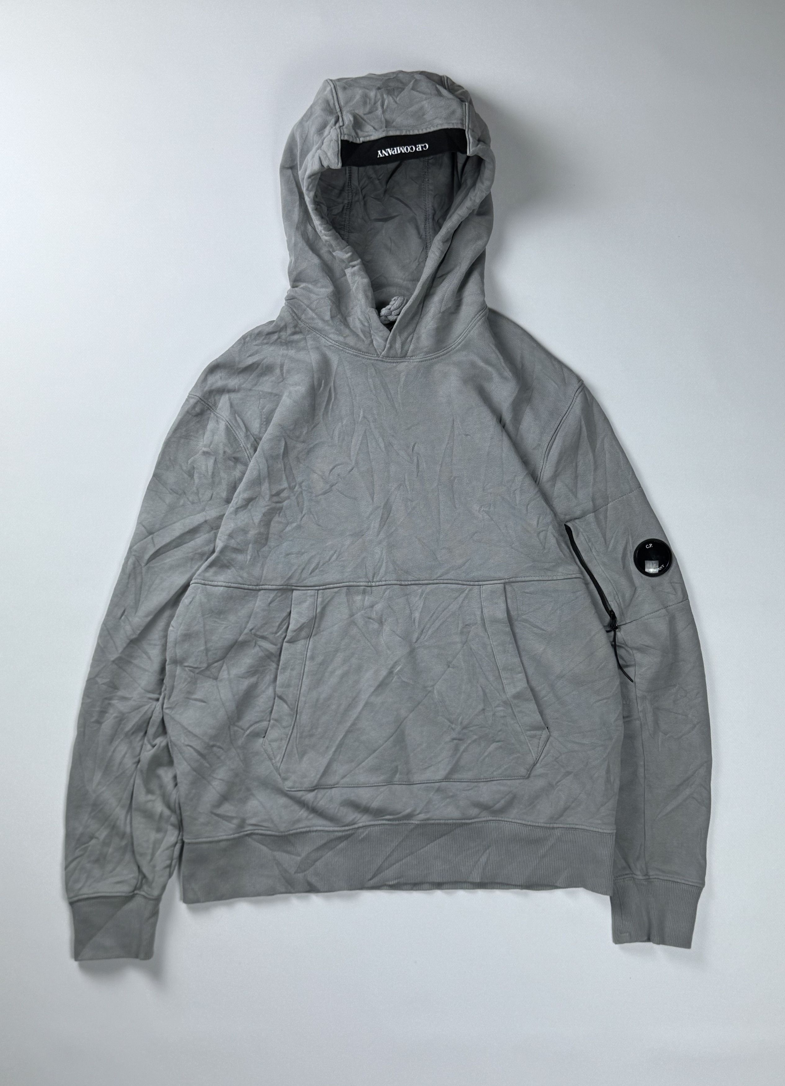C.P. Company Massimo Osti Vintage C.P. Company Diagonal Raised Fleece Lens Hooded Sweatshirt Grailed