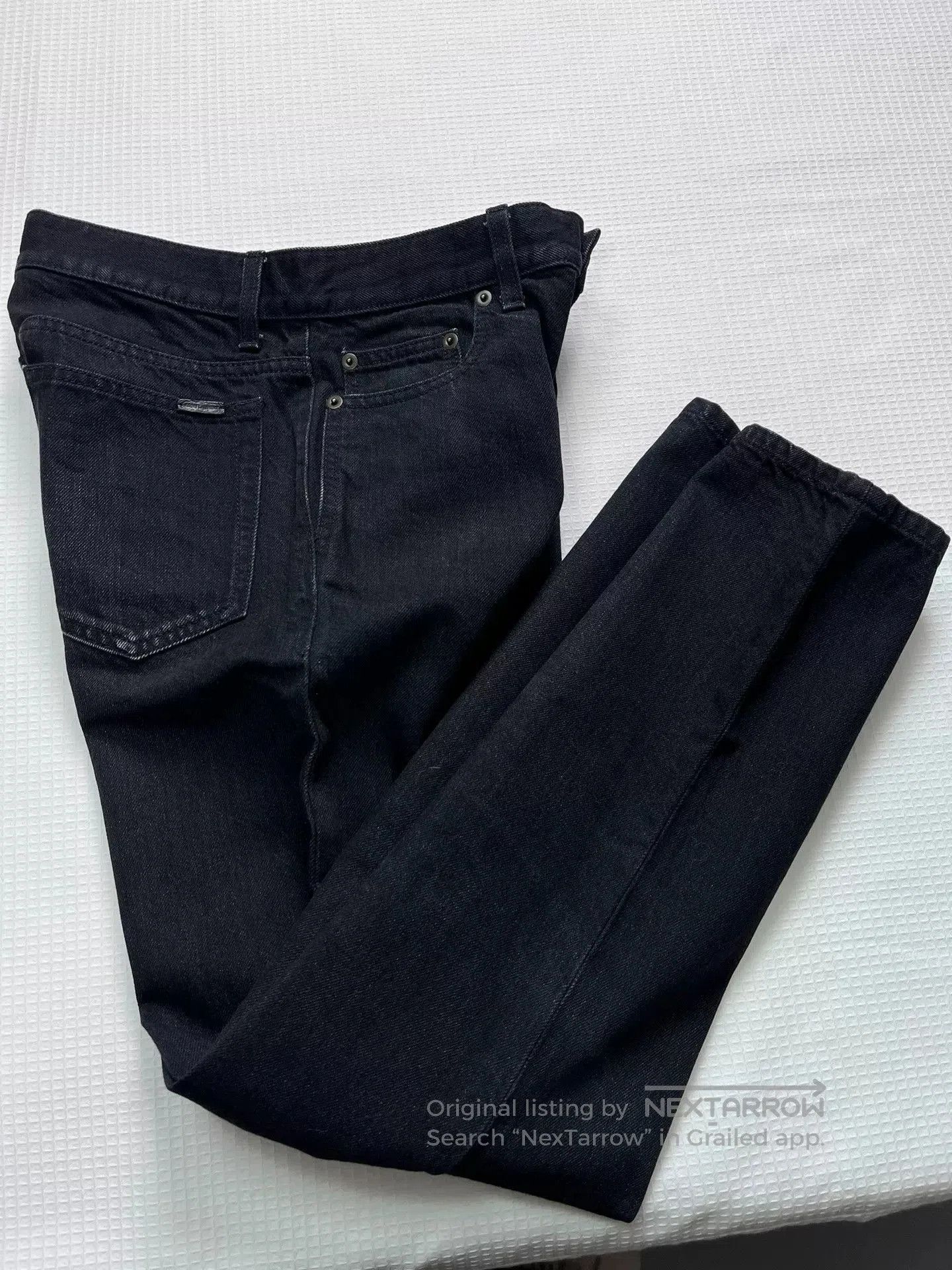Saint Laurent Paris Saint Laurent Black Jeans. Size 28" / US 6 / IT 42 - 9 Thumbnail