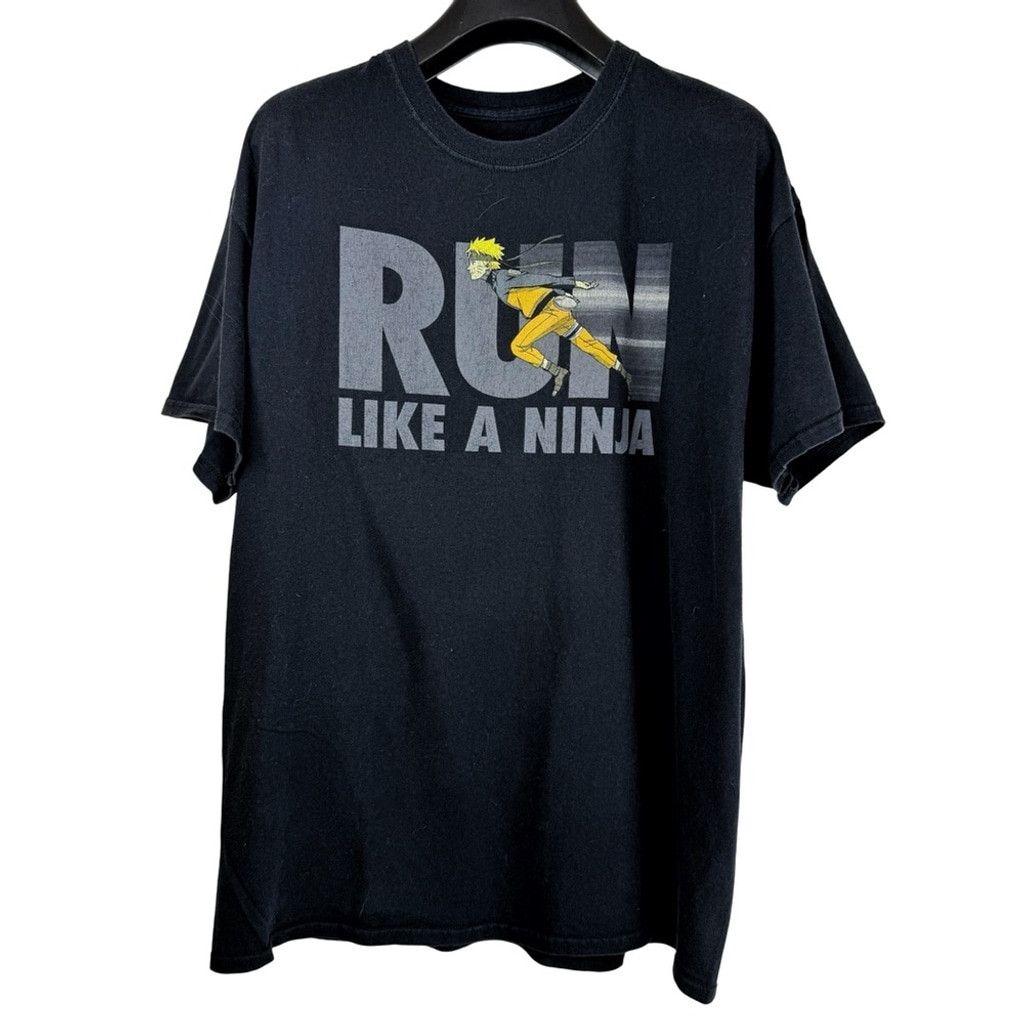 Other NARUTO SHIPPUDEN Men's Black Run Like A Ninja Anime T-Shirt Size US XL / EU 56 / 4 - 1 Thumbnail
