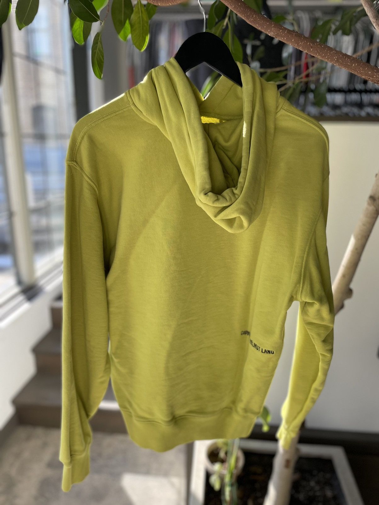Helmut Lang Helmut Lang Warp Logo Hoodie Green Size US M / EU 48-50 / 2 - 4 Thumbnail