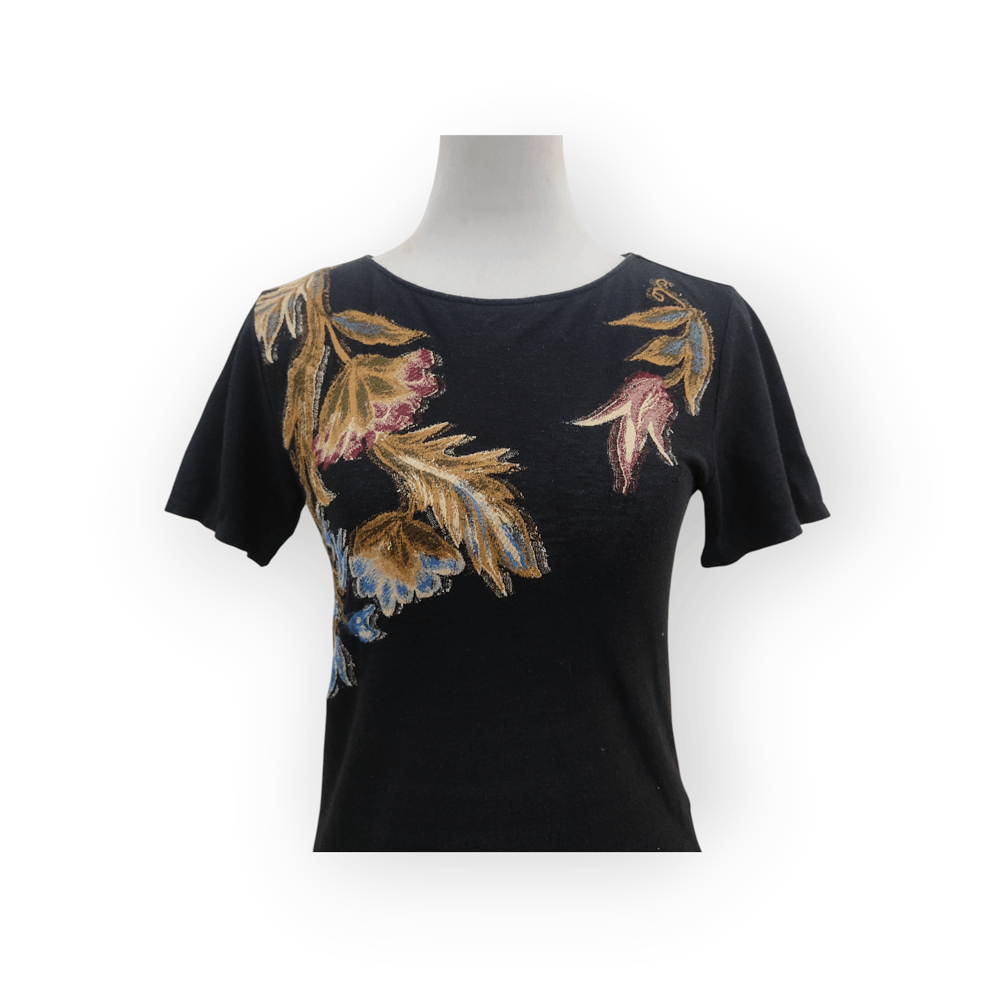 Issey Miyake HEART HAAT Issey Miyake Artistic Floral Top T-shirt Size S / US 4 / IT 40 - 2 Thumbnail