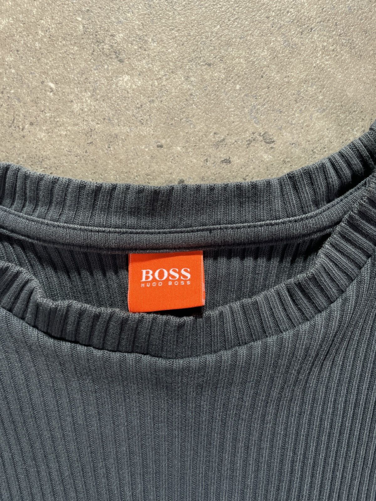 Hugo Boss × Vintage Vintage Y2K Hugo Boss Ribbed Striped Sweater Size L / US 10 / IT 46 - 5 Thumbnail