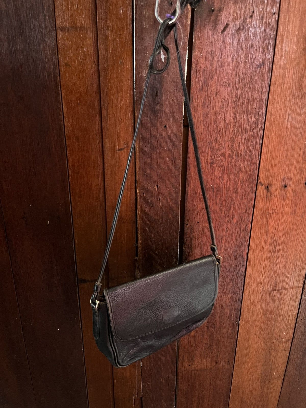 Burberry 90s Burberrys Pebbled Leather Stamped Logo Novacheck bag Size ONE SIZE - 9 Thumbnail